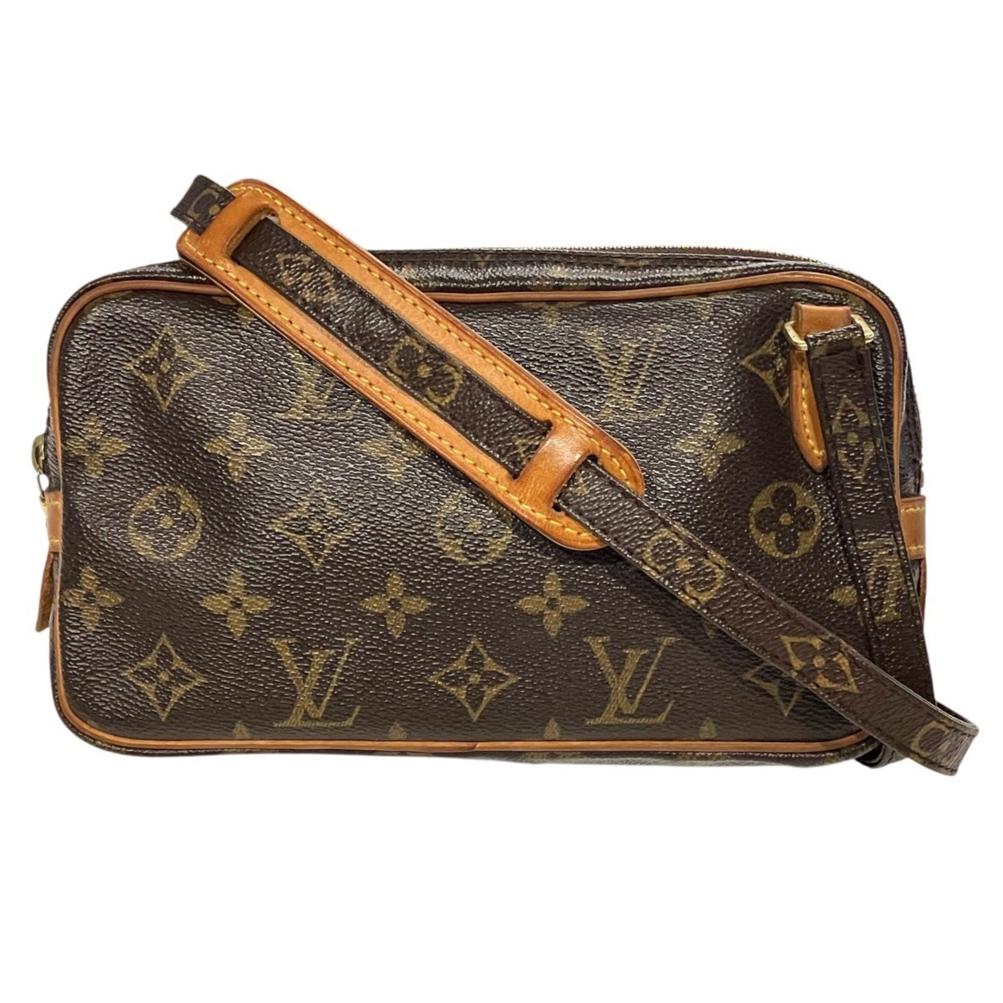 Louis Vuitton Monogram Brown Monogram Pochette Shoulder Bag (Pre-Owned)