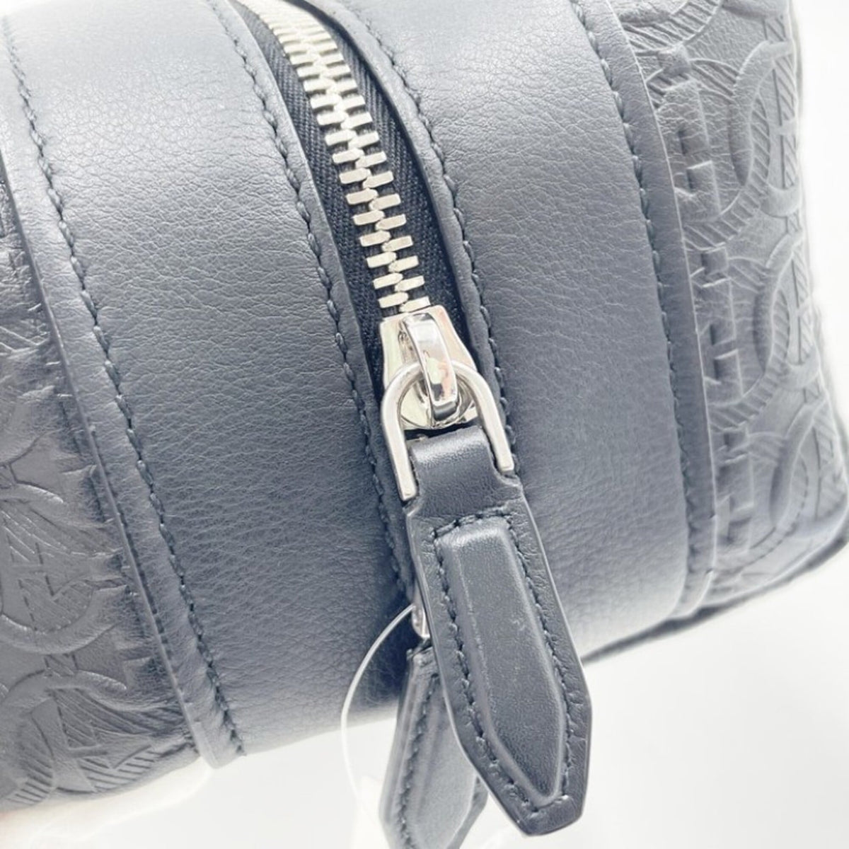 Salvatore Ferragamo Black Leather Clutch Bag (Pre-Owned)