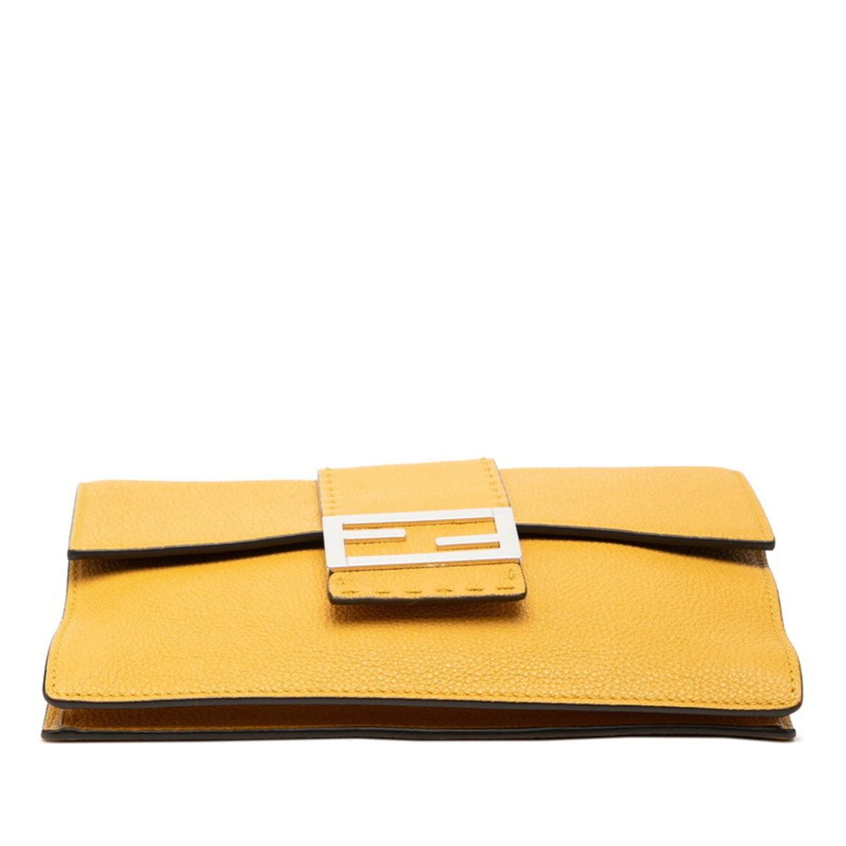 Fendi Yellow Leather Shoulder Bag (Pre-Owned)