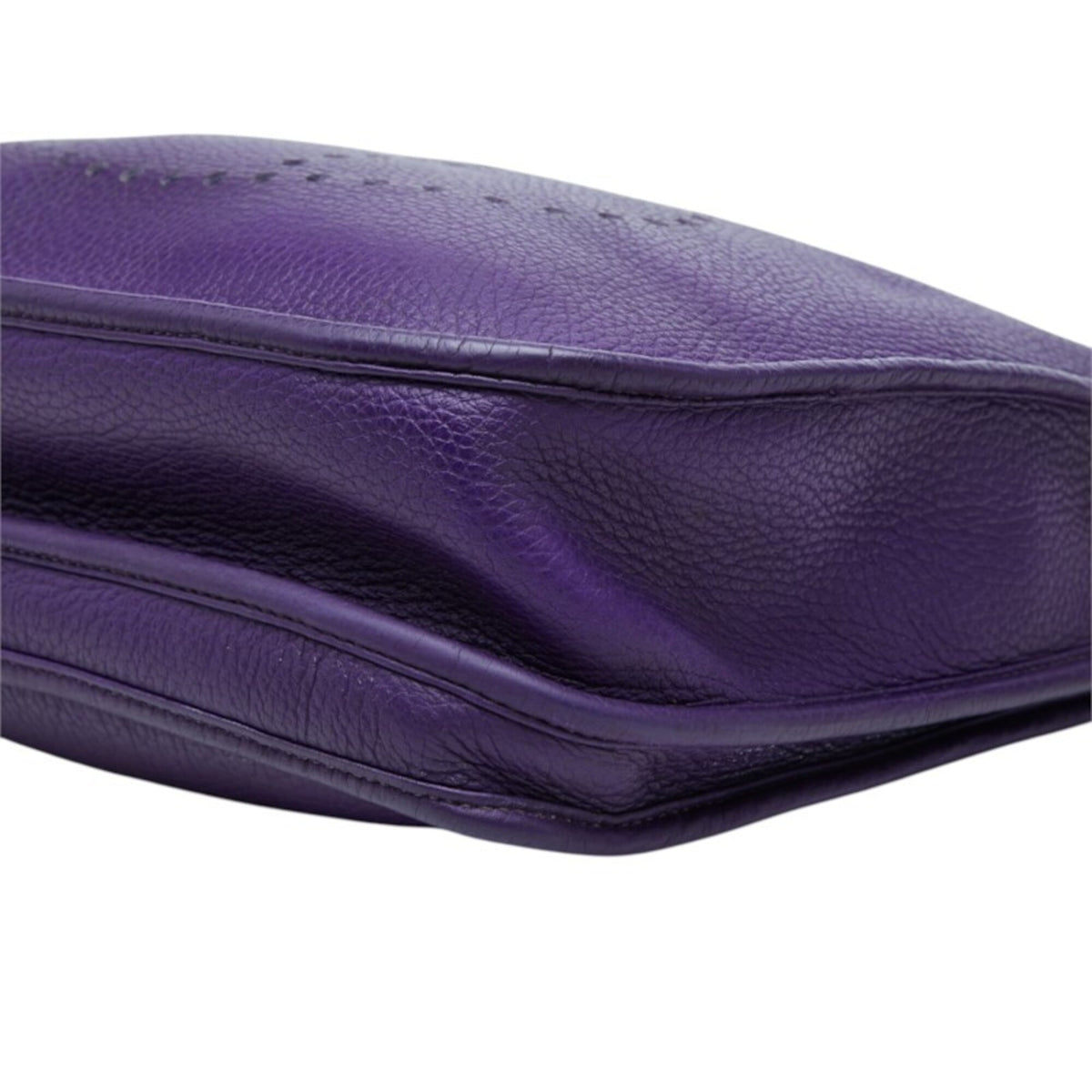 Hermes Purple Taurillon Clemence Leather Shoulder Bag (Pre-Owned)