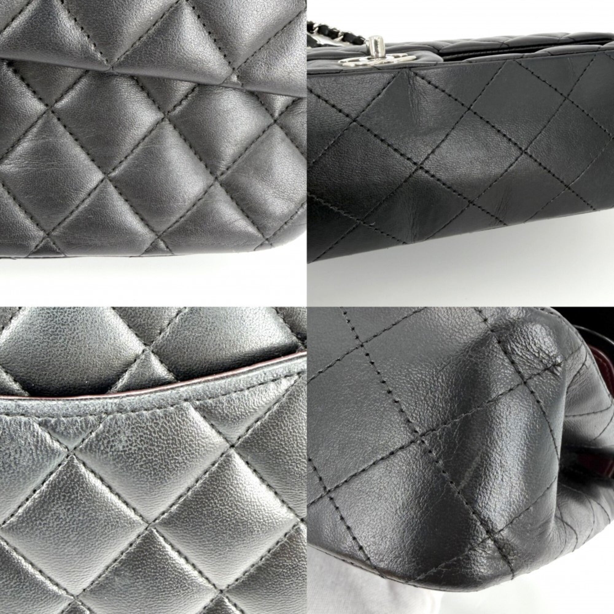 Chanel Black Leather Shoulder Bag (Pre-Owned)