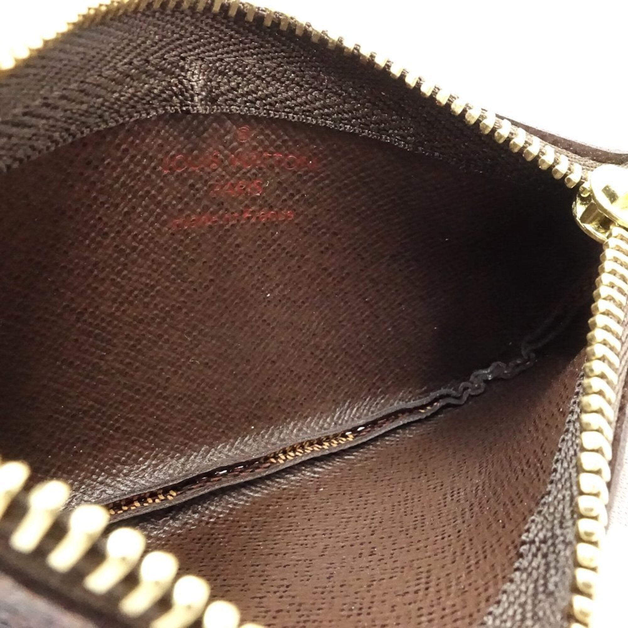 Louis Vuitton Ebene Damier Canvas Coin Purse/Coin Case (Pre-Owned)
