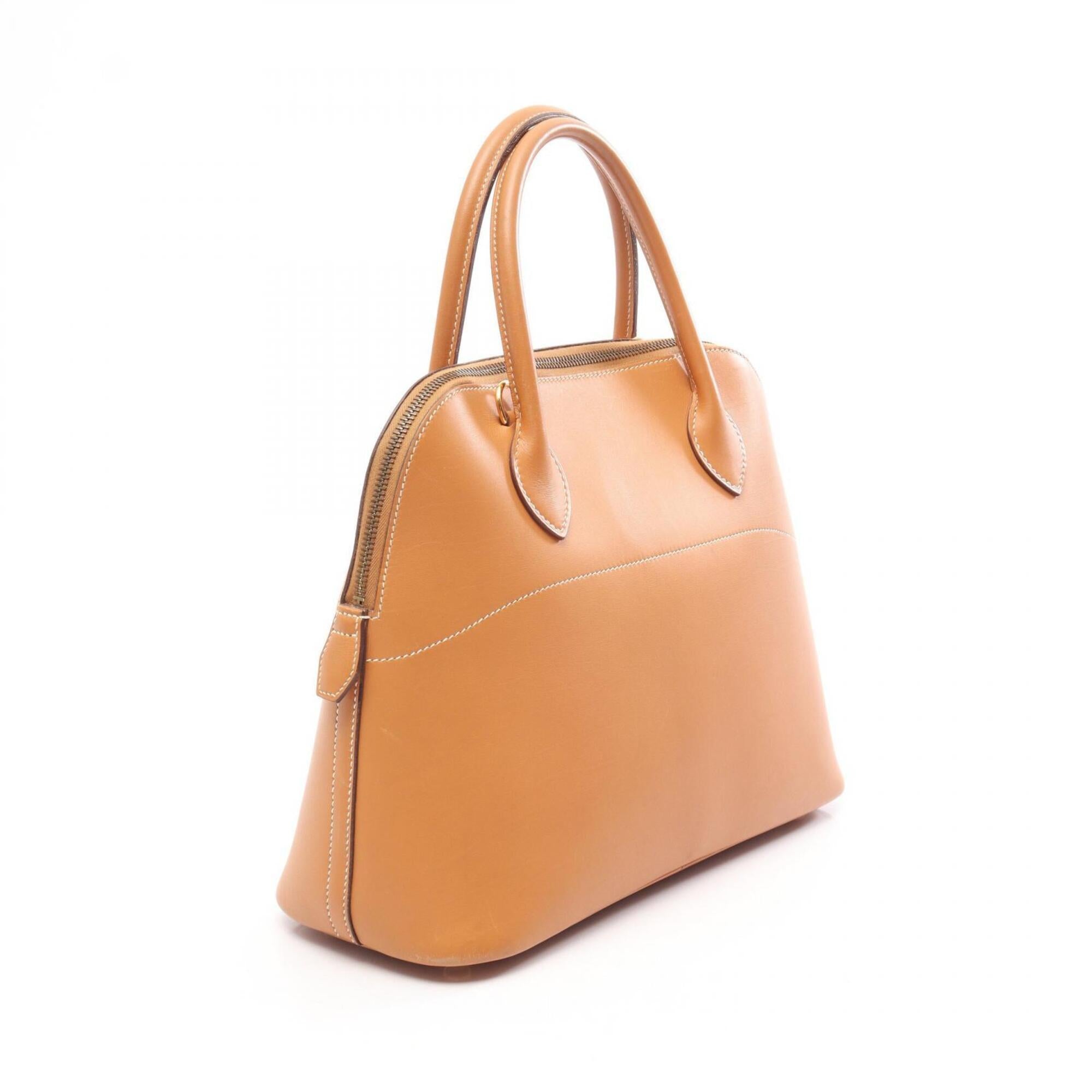 Hermes Brown Natural Chamonix Leather Handbag (Pre-Owned)