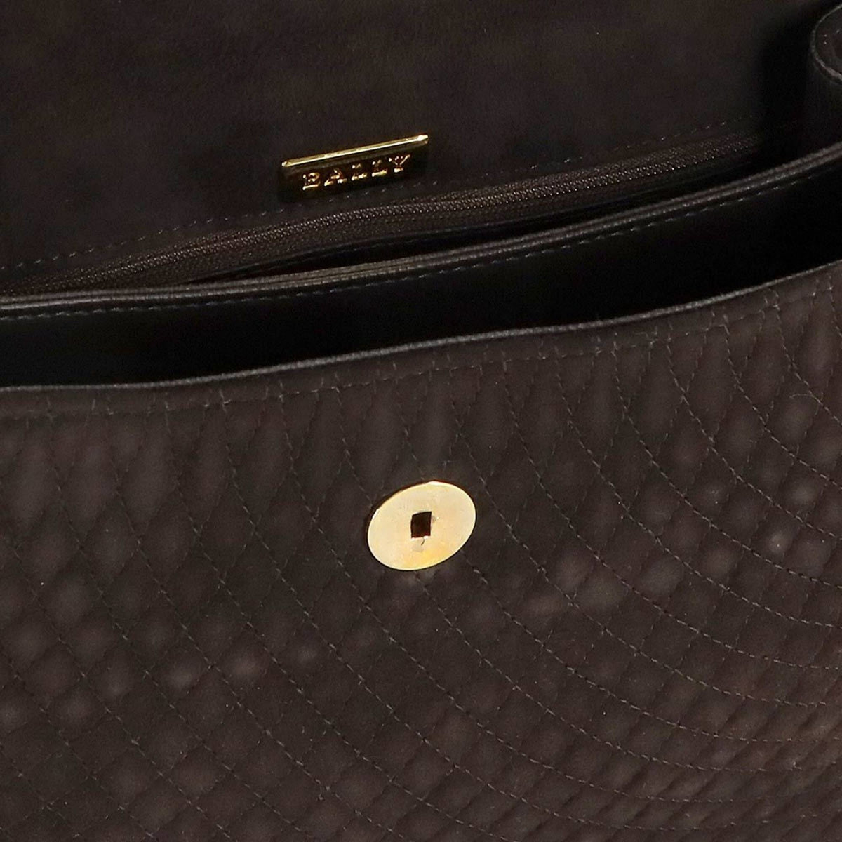 Bally Brown Suede Leather Handbag Shoulder Bag (Pre-Owned)