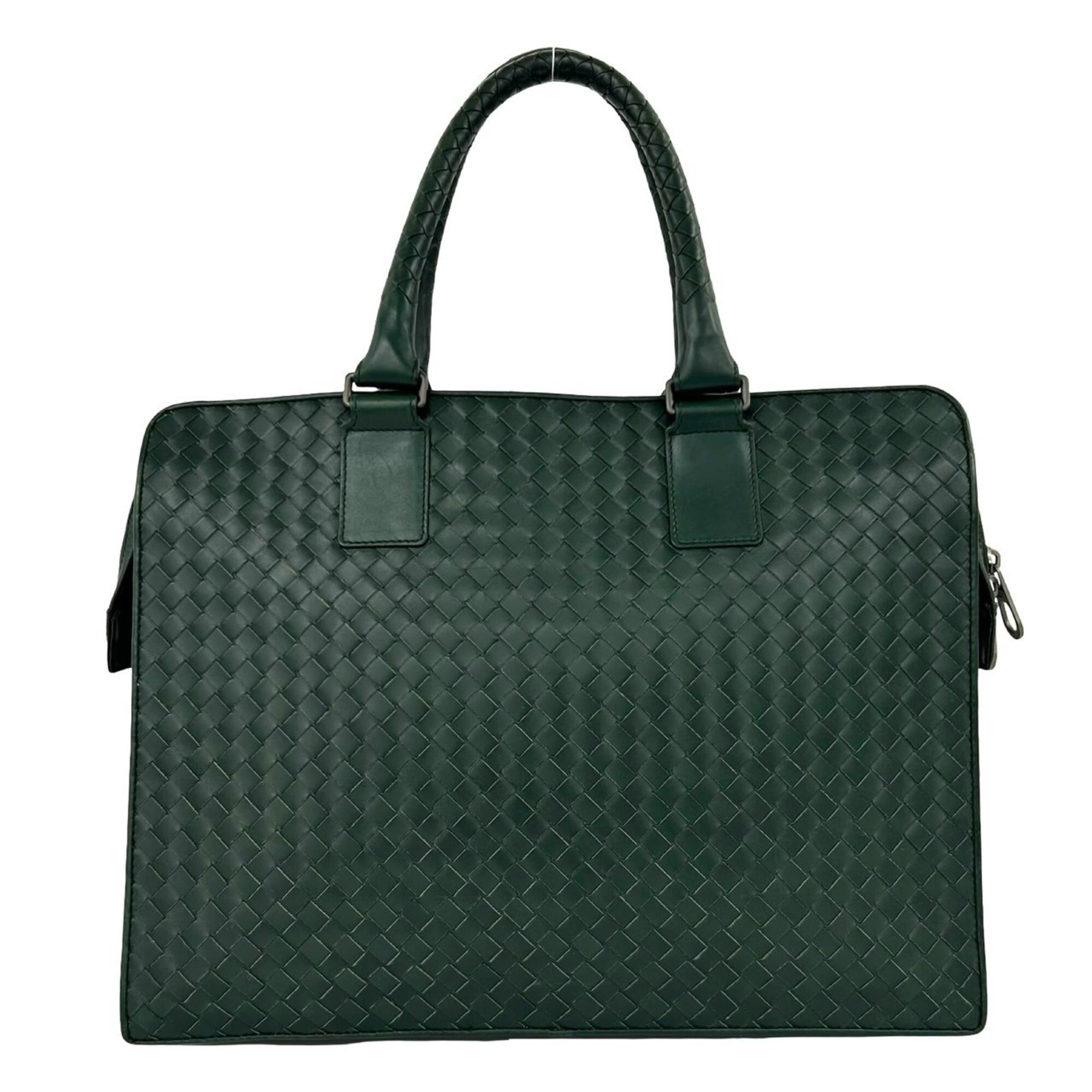 Bottega Veneta Green Leather Briefcase (Pre-Owned)