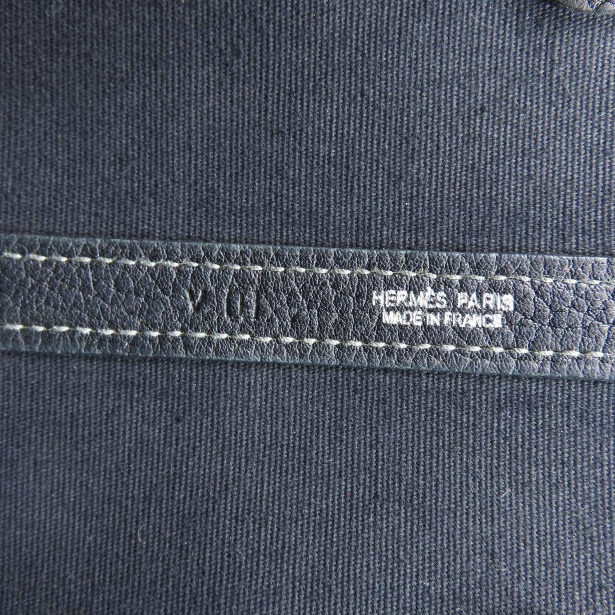 Hermes Black Toile Officier Tote Bag (Pre-Owned)