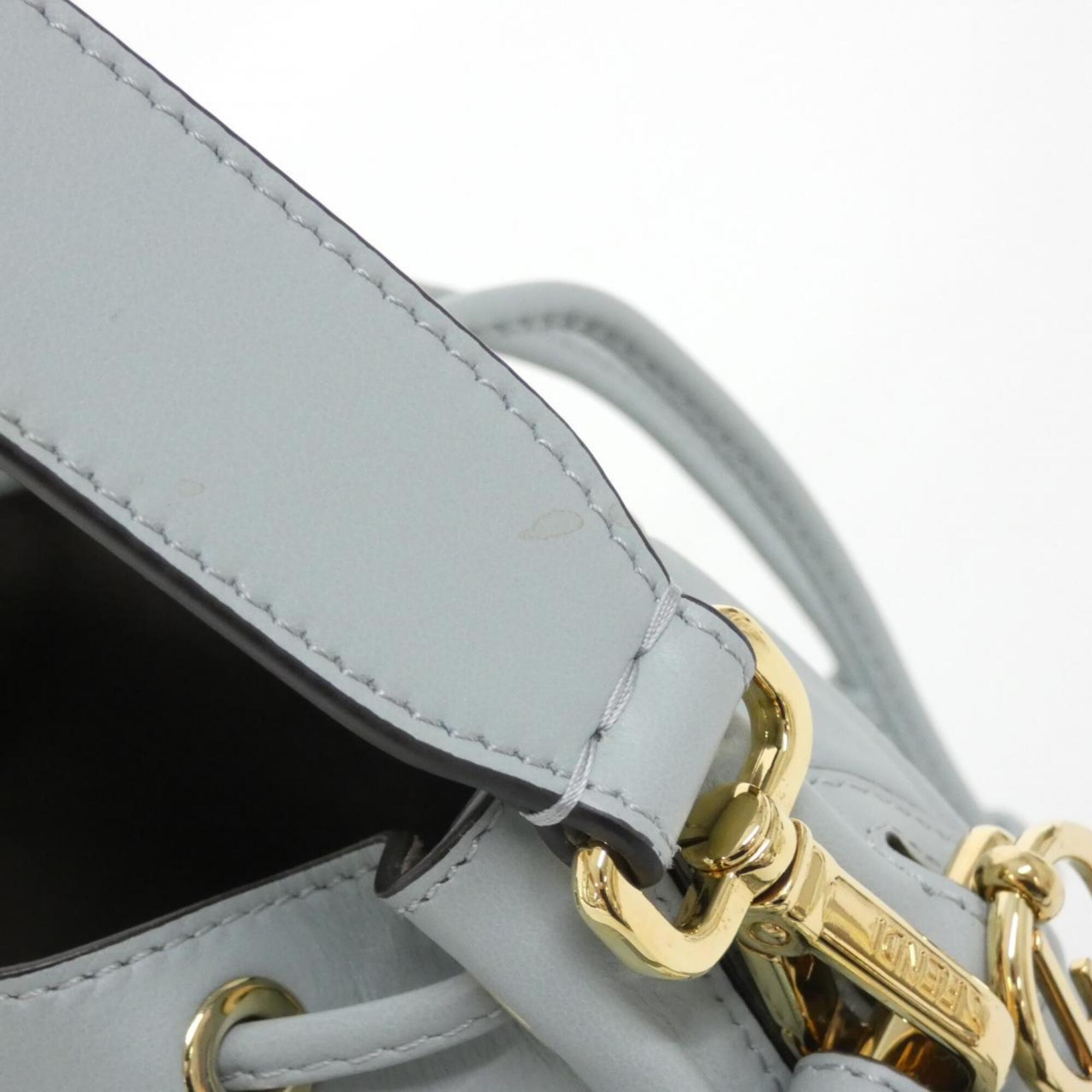 Fendi Blue Leather Handbag (Pre-Owned)