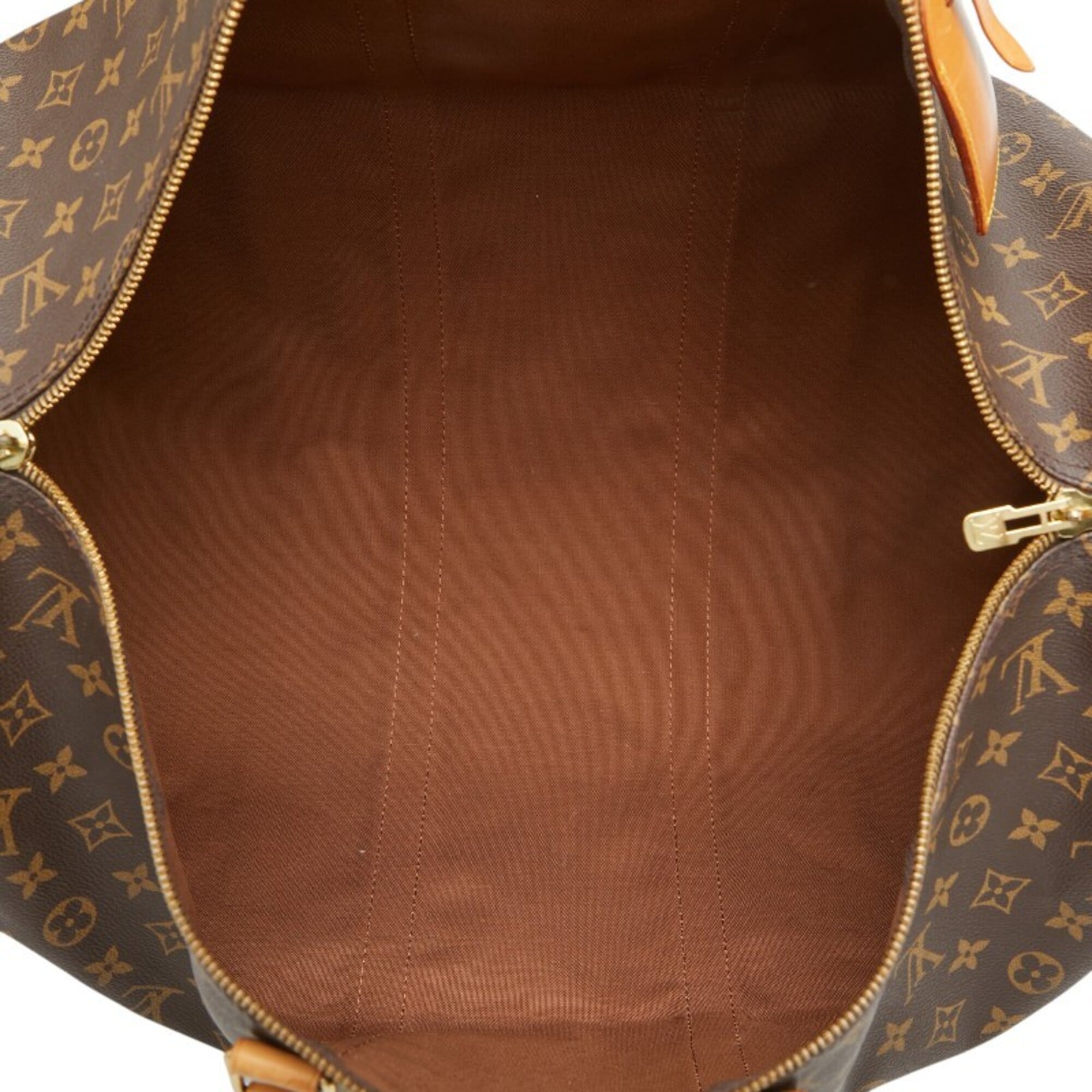 Louis Vuitton Brown Pvc Leather Boston Bag Shoulder Bag (Pre-Owned)