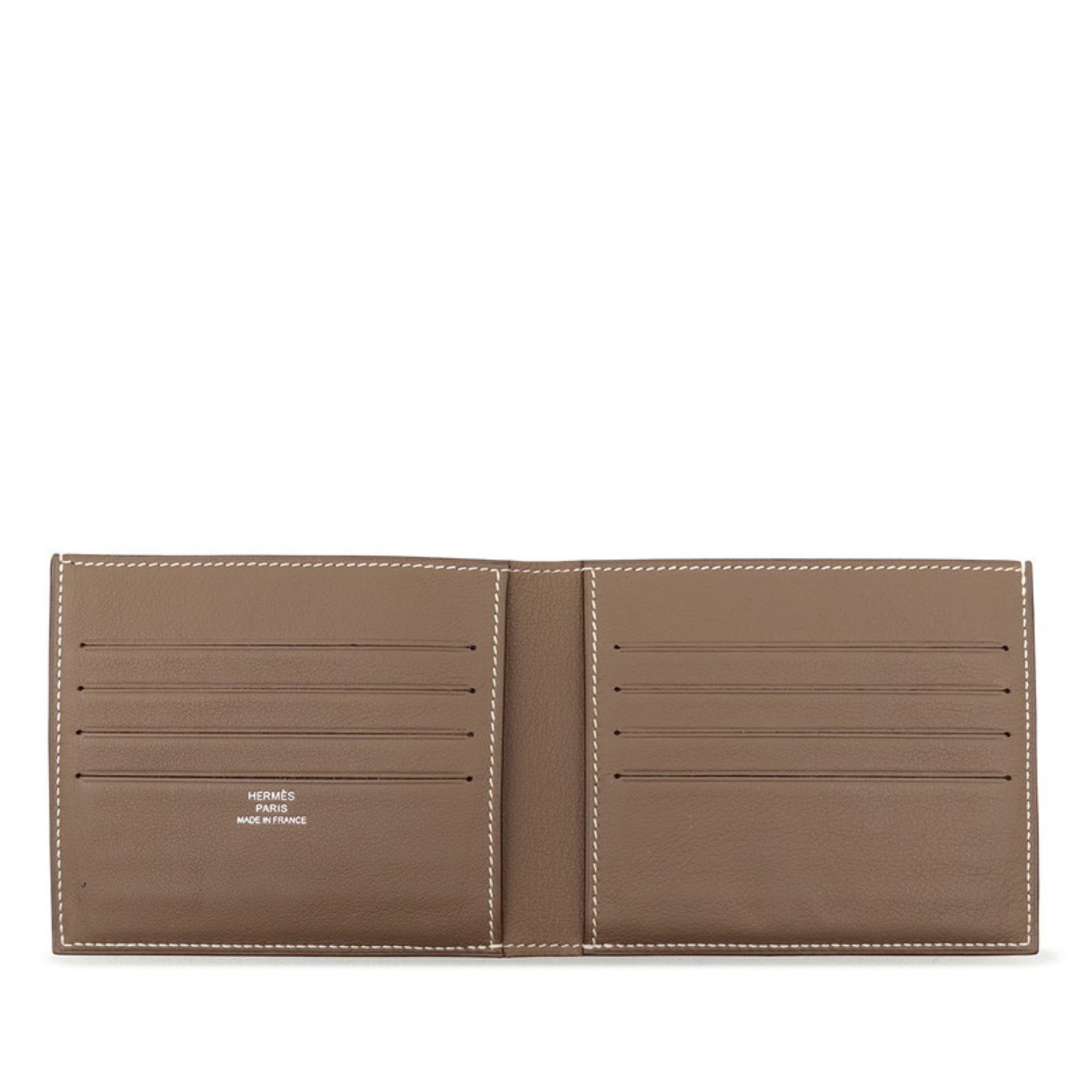 Hermes Etoupe Gray Swift Leather Bill Wallet (Bi-Fold) (Pre-Owned)