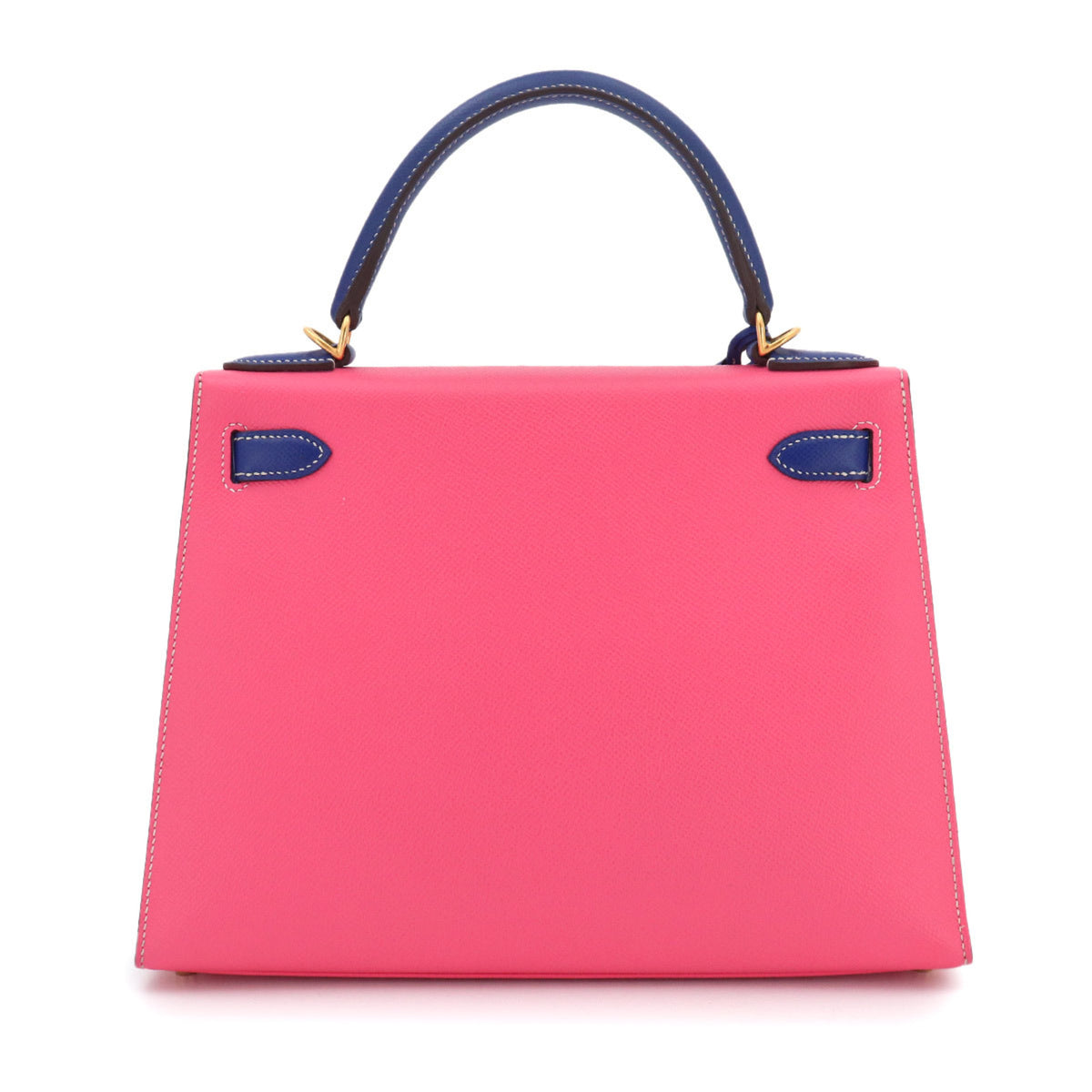 Hermes Blue Electric Rose Azalee Epsom Leather Handbag (Pre-Owned)