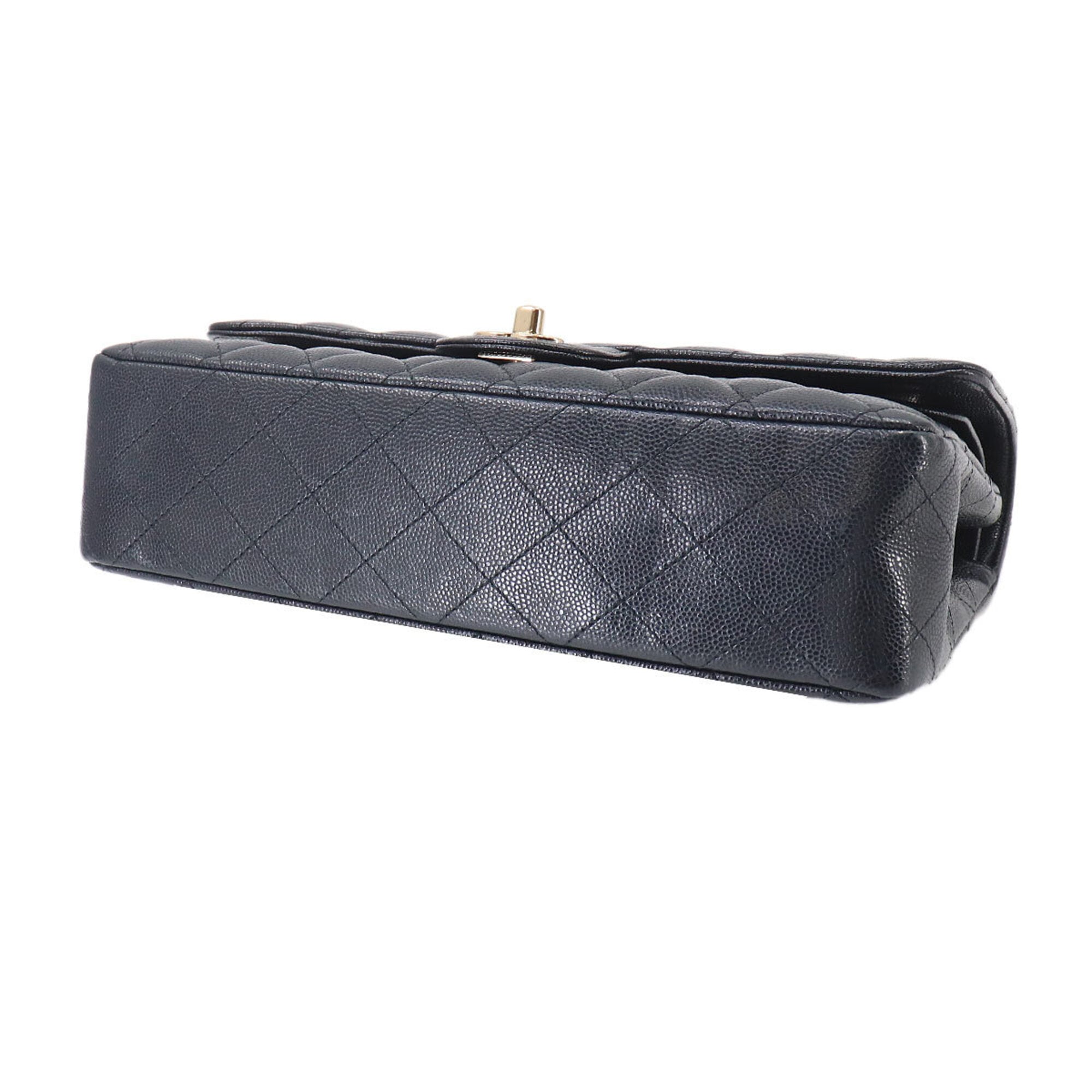 Chanel Matelasse Navy Grained Calfskin Handbag Shoulder Bag (Pre-Owned)