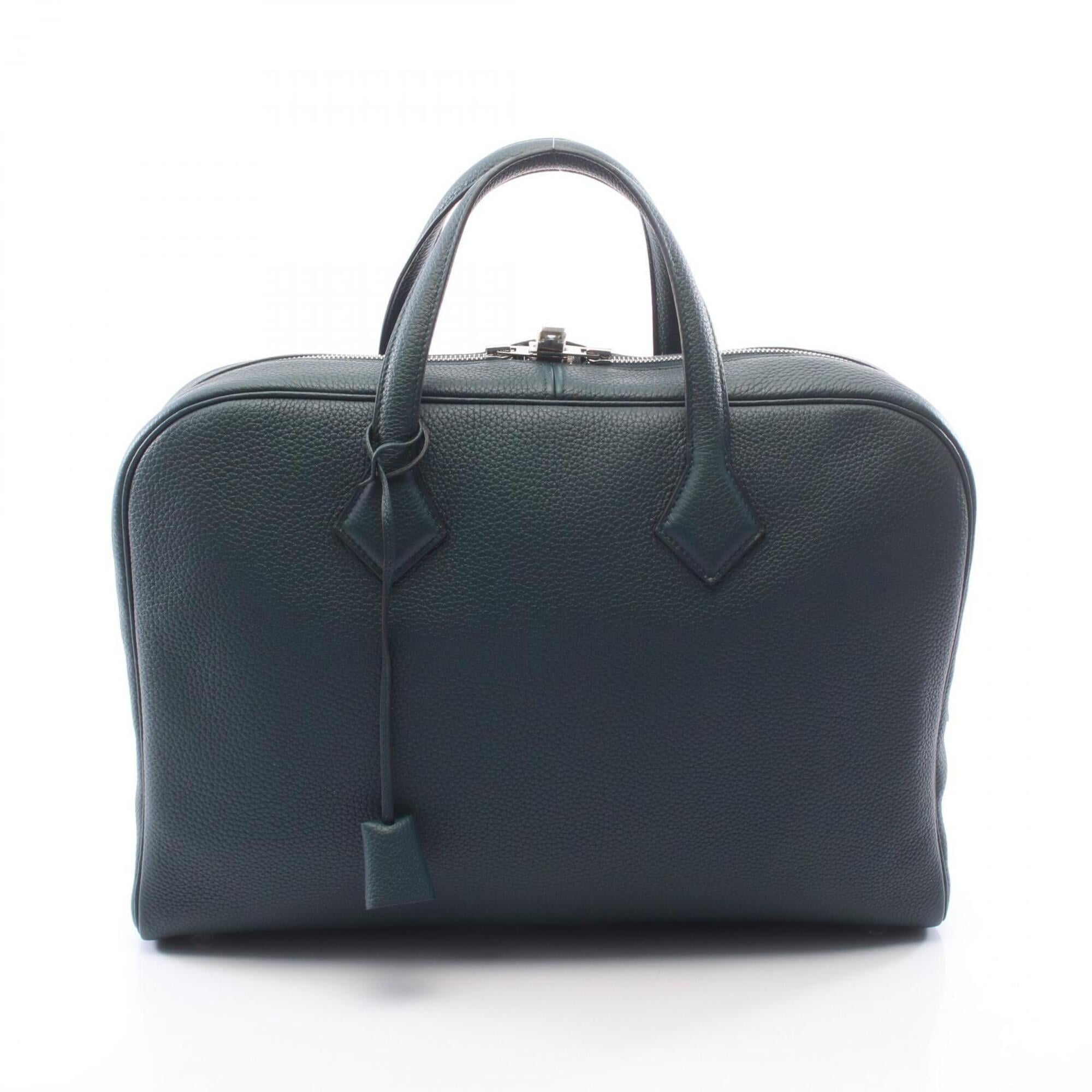 Hermes Green Togo Leather Handbag (Pre-Owned)