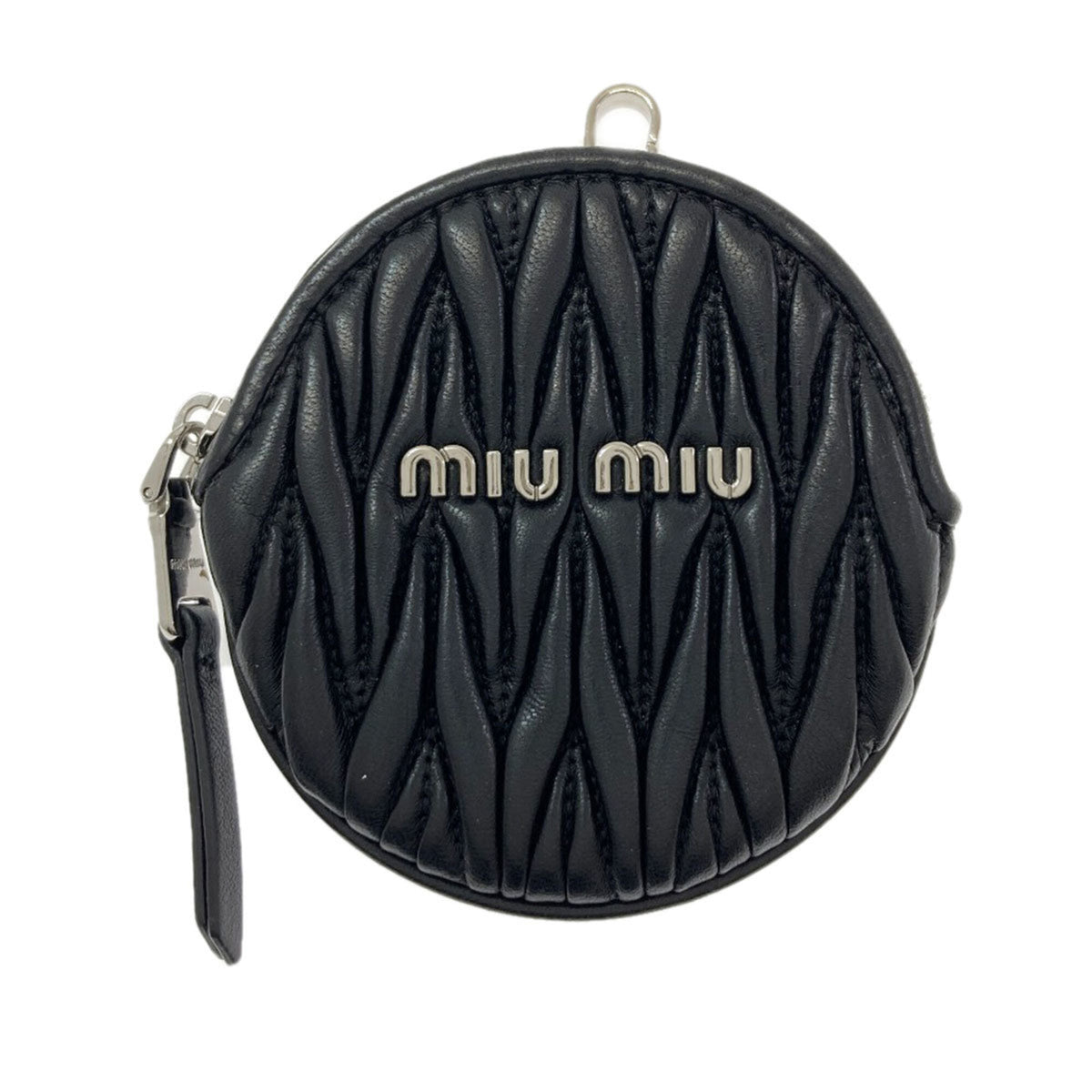 Miu Miu Black Leather Pouch Shoulder Bag (Pre-Owned)
