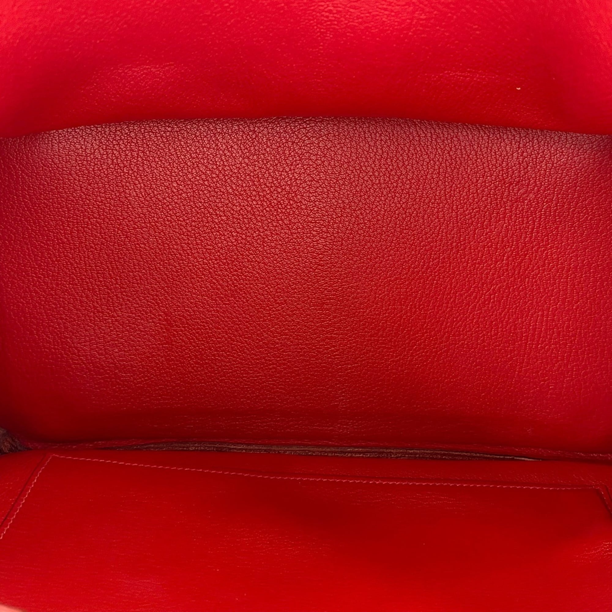 Hermes Birkin Red Color Handbag (Pre-Owned)