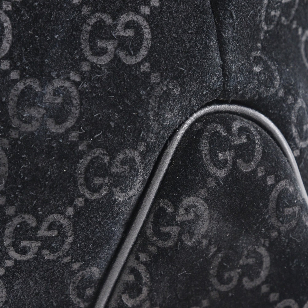 Gucci Black Suede Tote Bag (Pre-Owned)