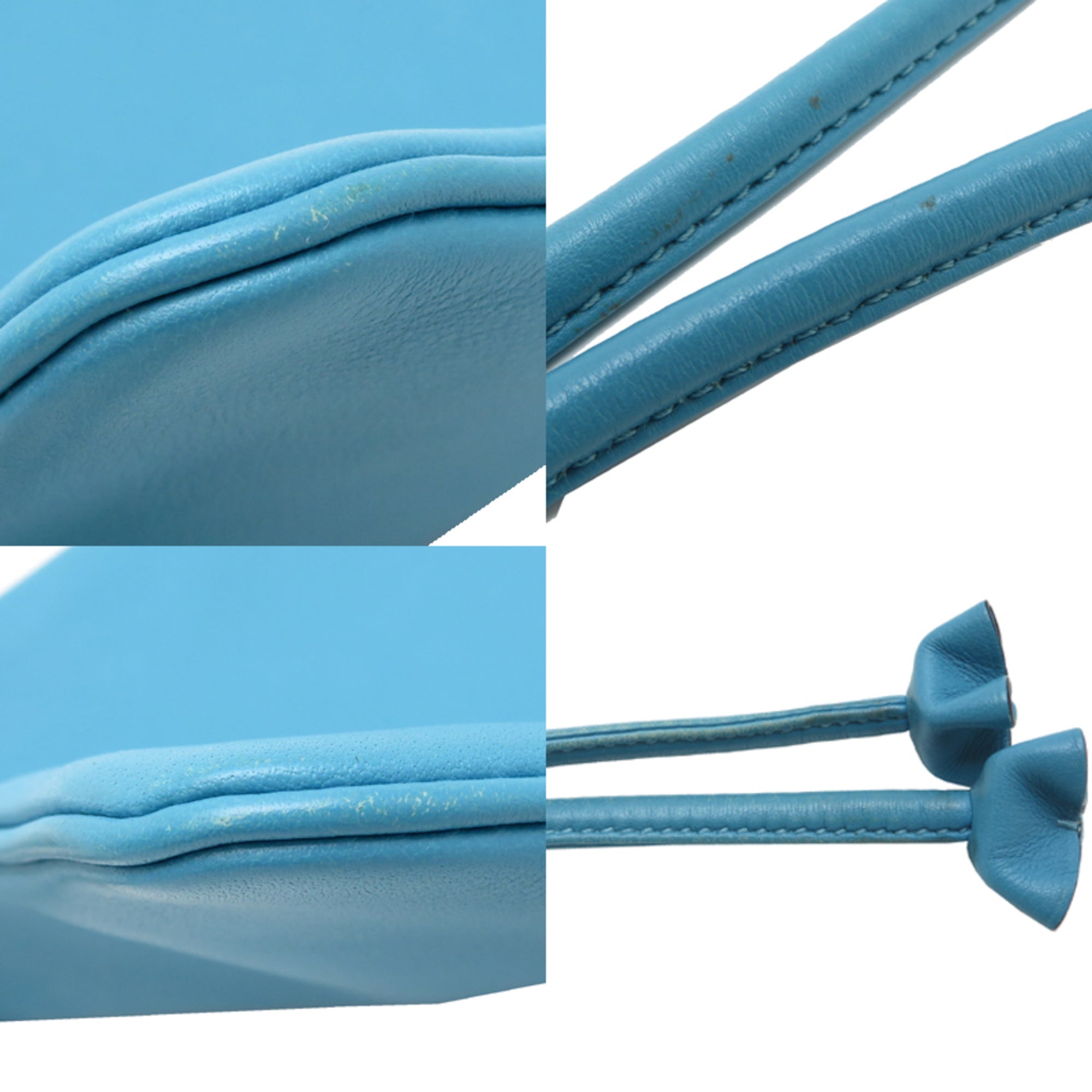 Hermes Blue Swift Leather Shoulder Bag (Pre-Owned)
