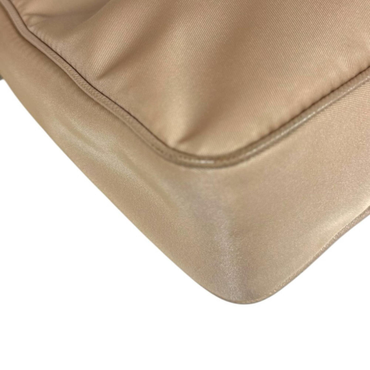 Prada Beige Nude Beige Nylon Shoulder Bag (Pre-Owned)