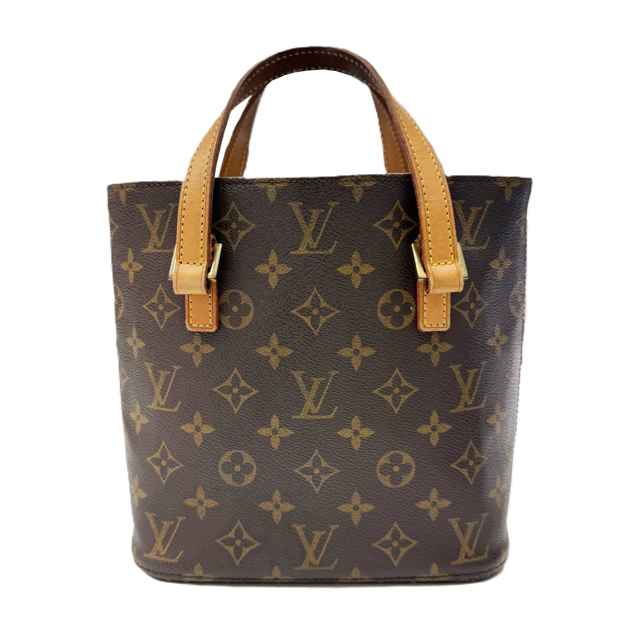 Louis Vuitton Brown Monogram Canvas Handbag (Pre-Owned)