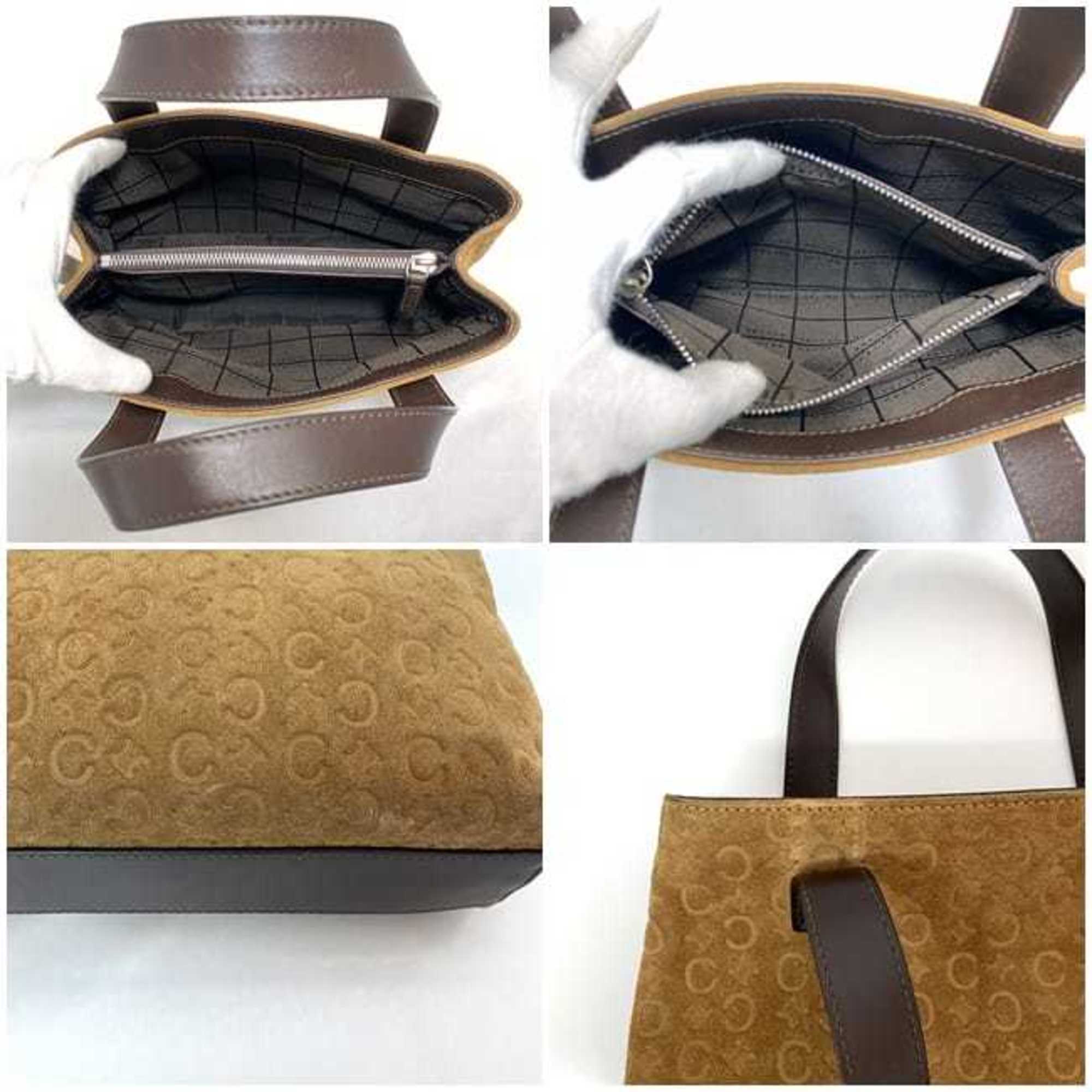 Celine Brown Suede Leather Handbag (Pre-Owned)