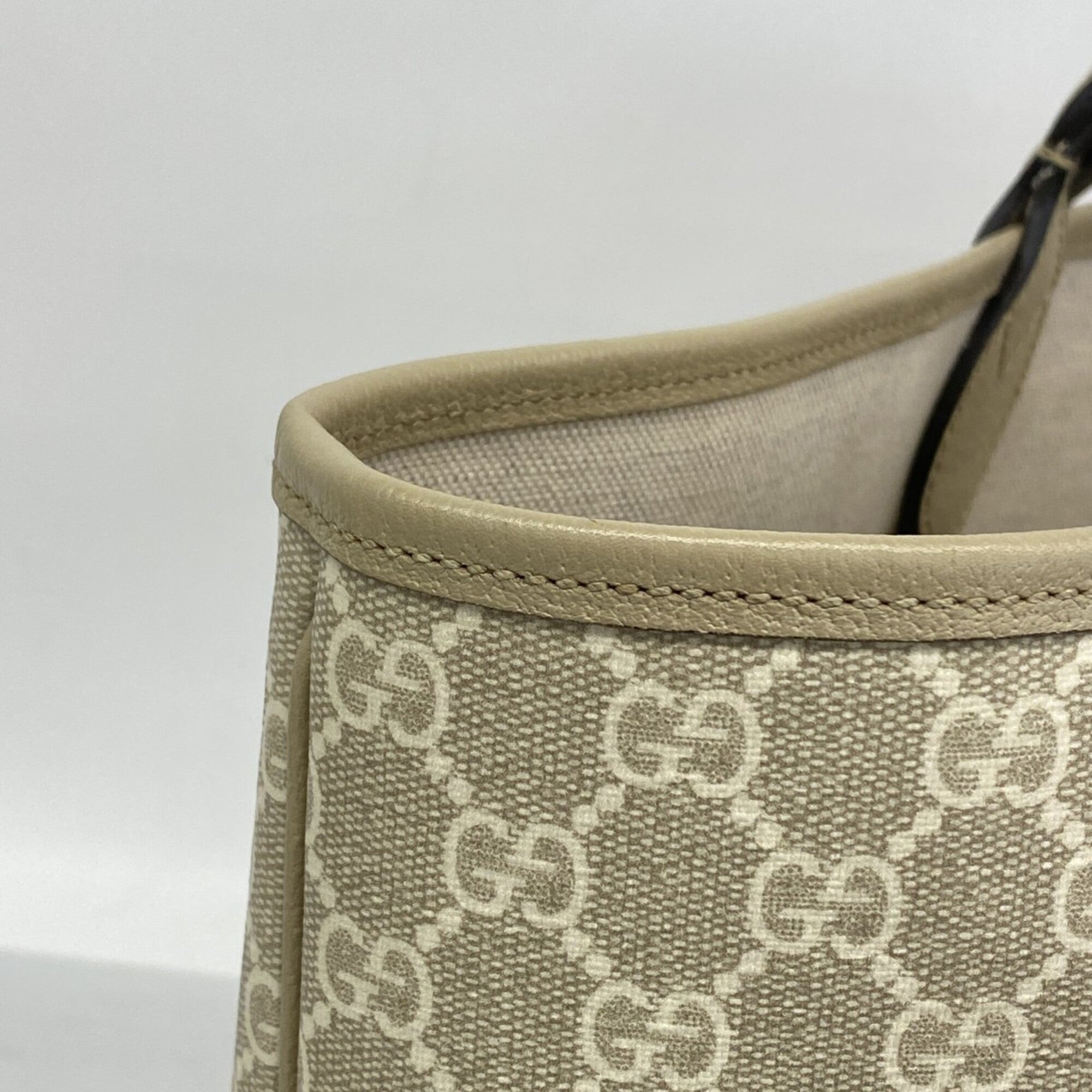Gucci Beige Pvc Tote Bag (Pre-Owned)