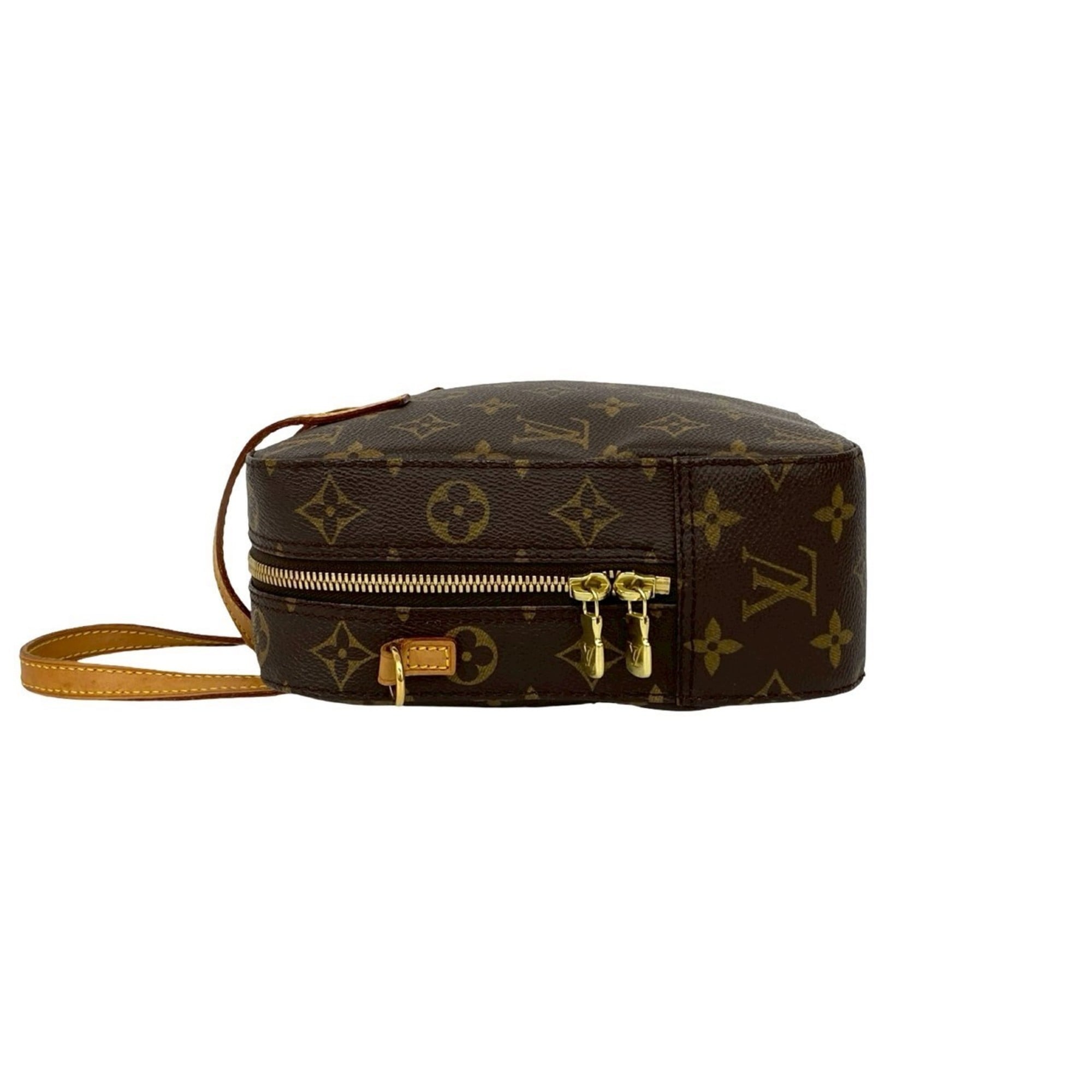 Louis Vuitton Brown Leather Pvc Handbag Shoulder Bag (Pre-Owned)