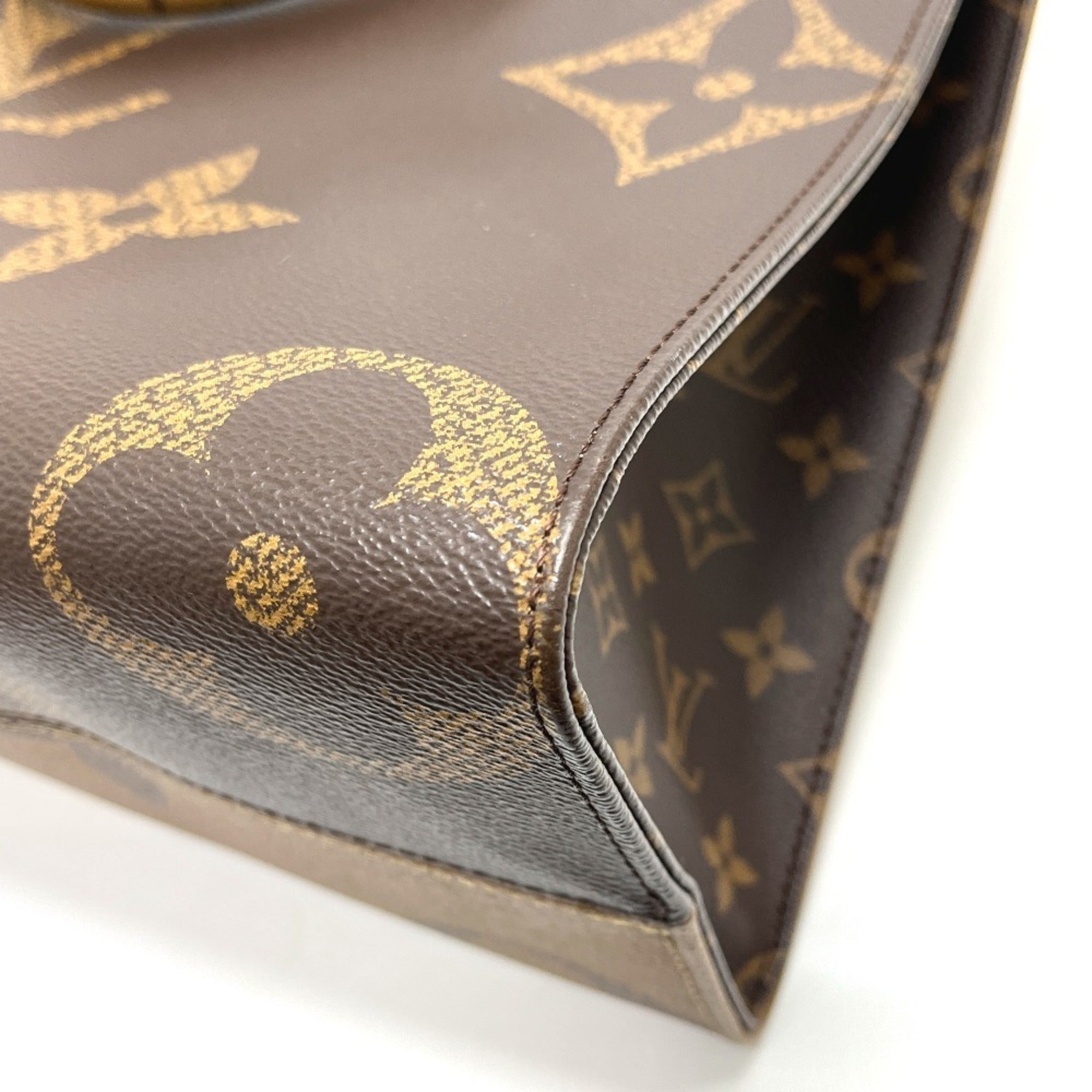 Louis Vuitton Brown Monogram Reverse Tote Bag (Pre-Owned)