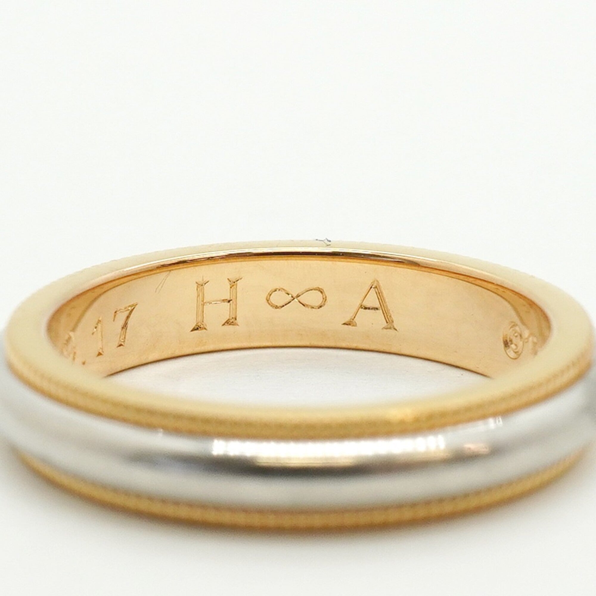 Tiffany Pink Gold (18K) Platinum 950 Band Ring (Pre-Owned)