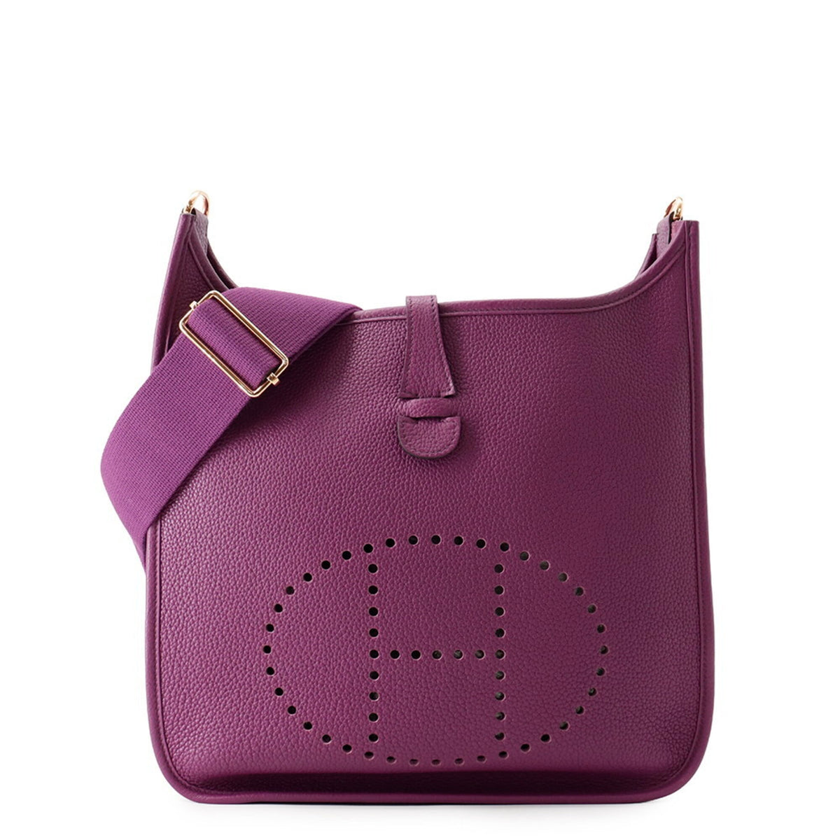 Hermes Anemone Taurillon Clemence Leather Handbag Shoulder Bag (Pre-Owned)
