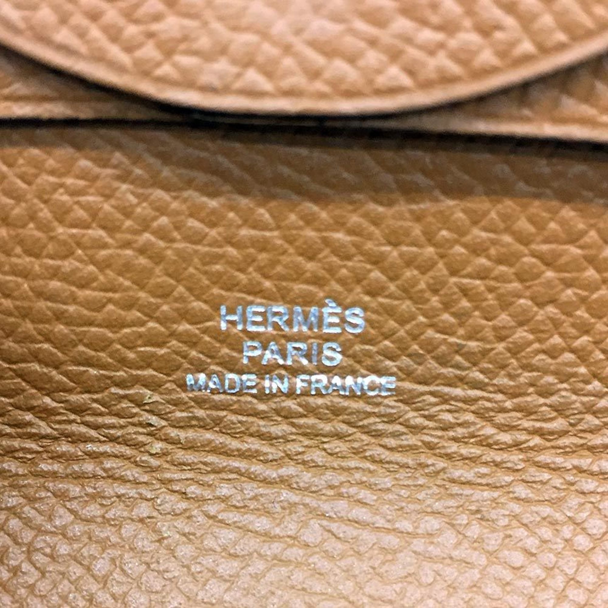 Hermes Camel Epsom Leather Coin Purse/Coin Case (Pre-Owned)