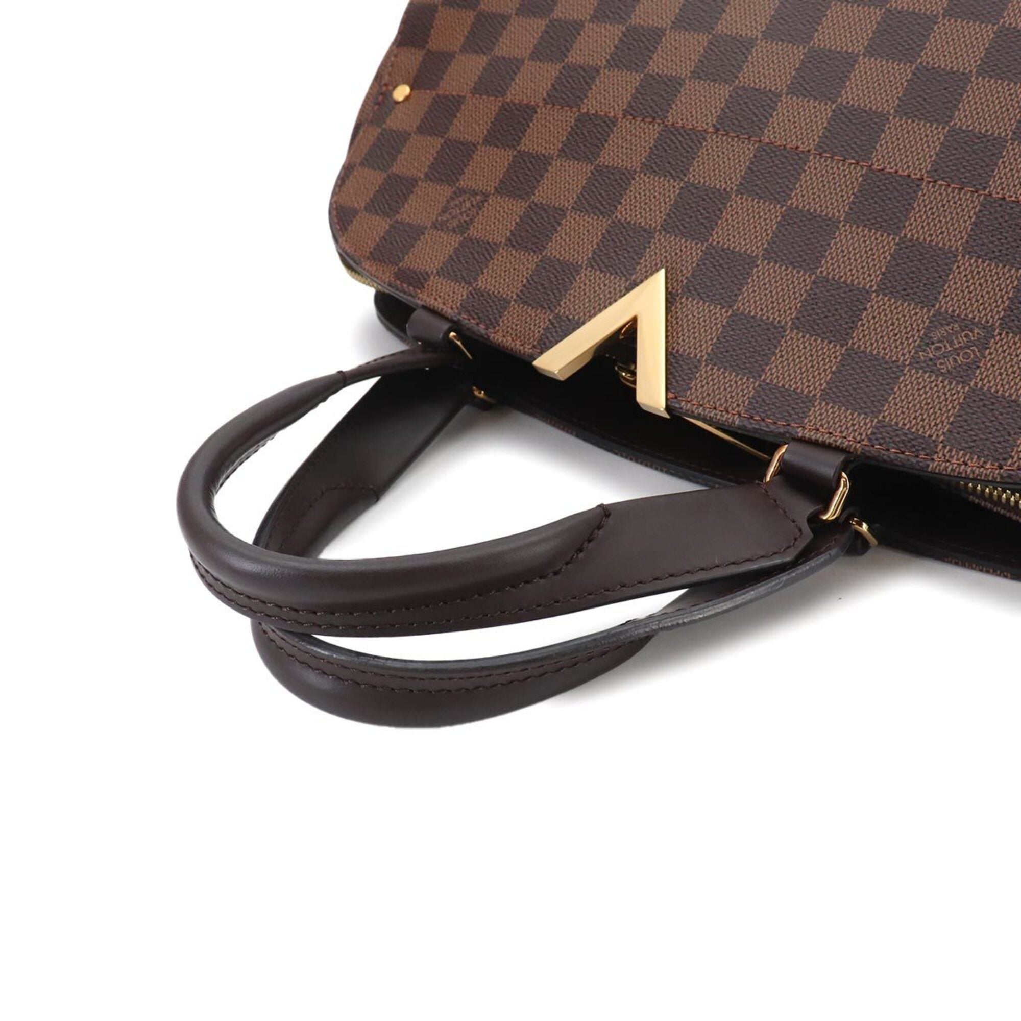 Louis Vuitton Ebene Damier Canvas Handbag Shoulder Bag (Pre-Owned)
