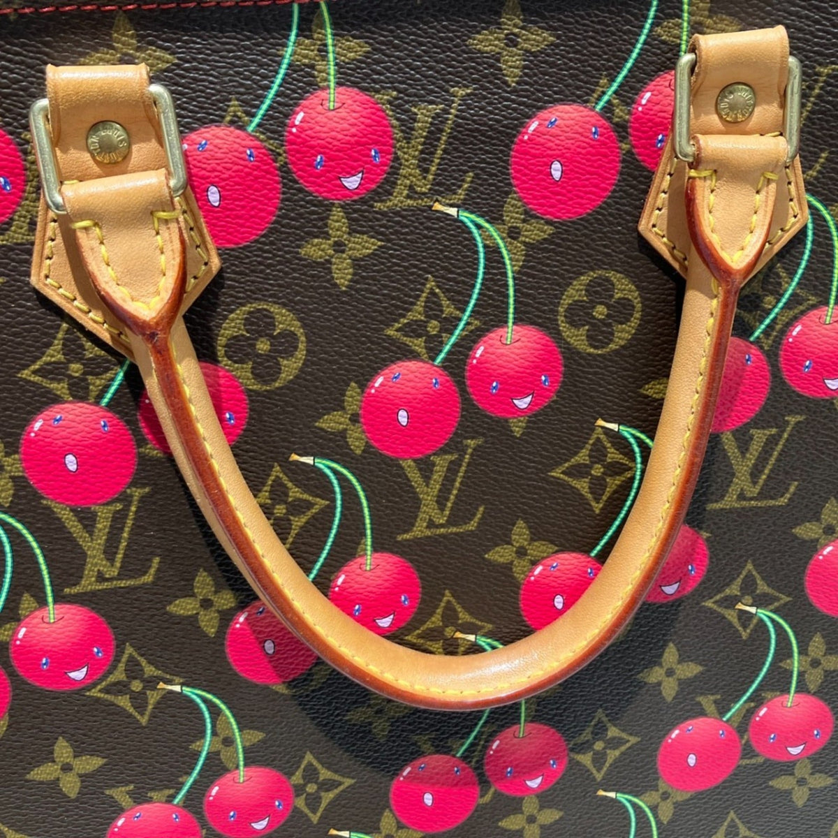 Louis Vuitton Brown Monogram Cherry Monogram Tote Bag (Pre-Owned)