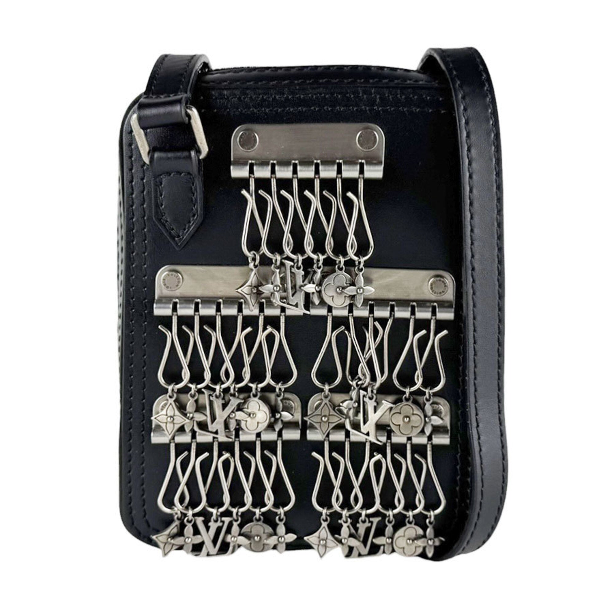 Louis Vuitton Black Leather Shoulder Bag (Pre-Owned)