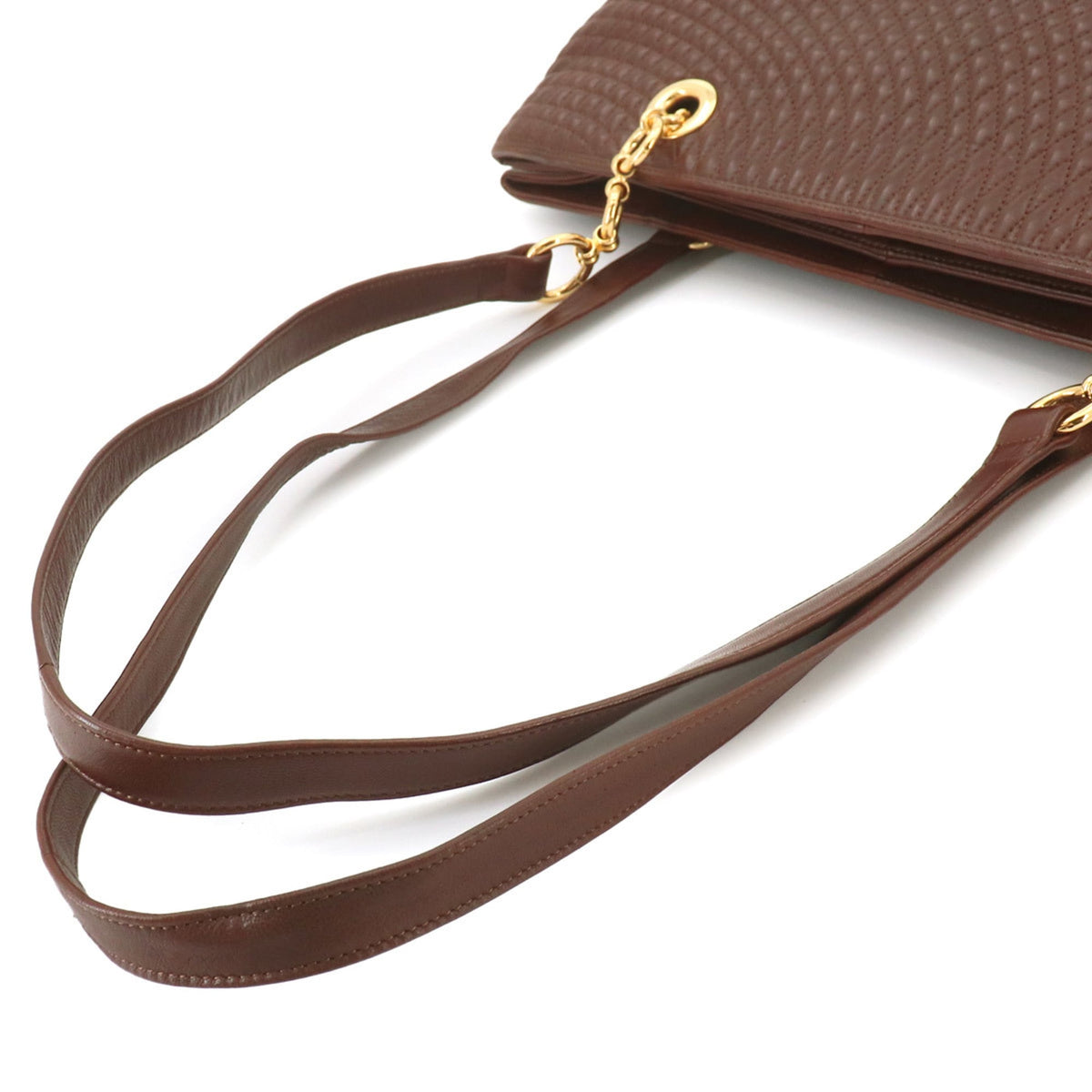 Bally Brown Leather Tote Bag (Pre-Owned)