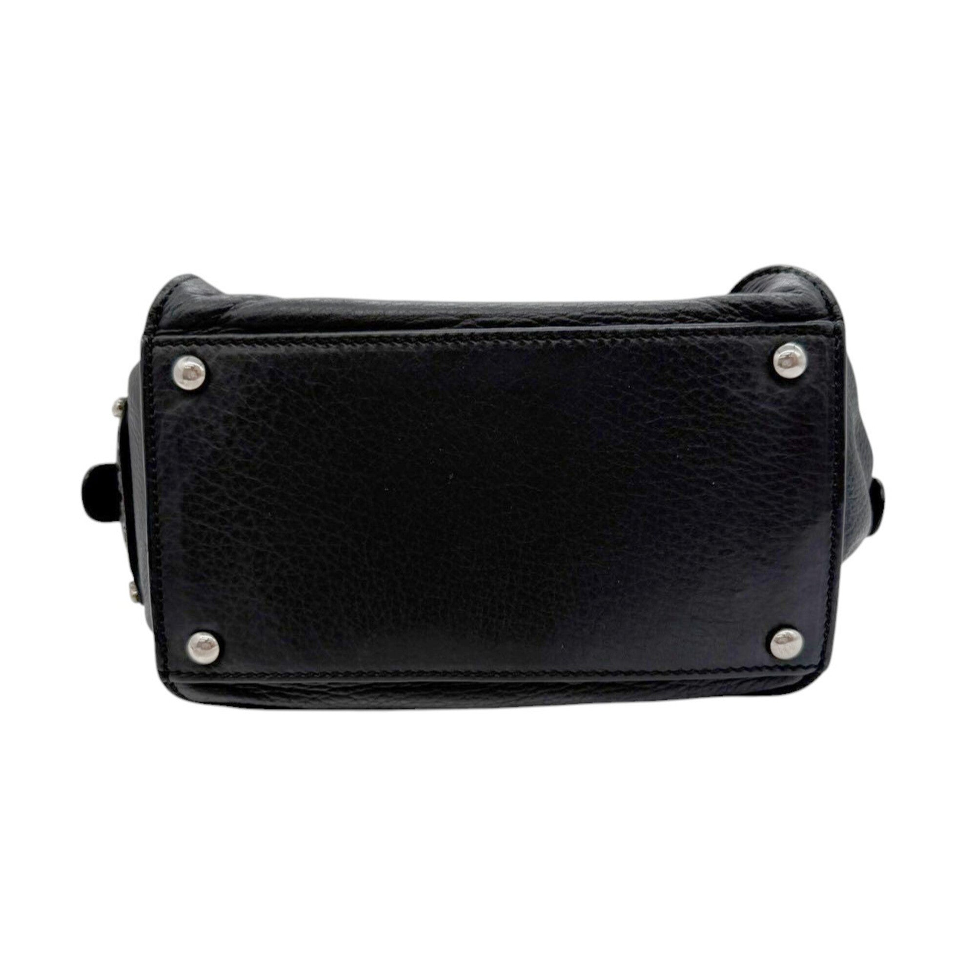 Chanel Black Leather Handbag (Pre-Owned)