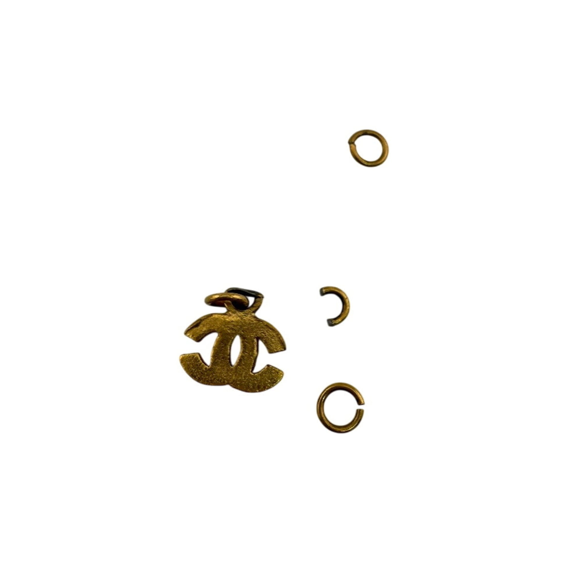 Chanel Gold Black Band Ring (Pre-Owned)