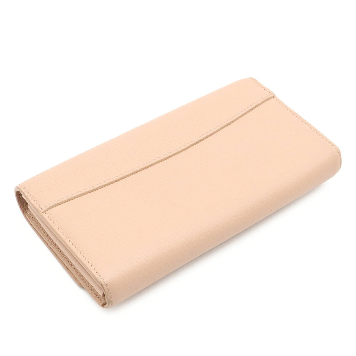 Louis Vuitton Beige Leather Long Wallet (Bi-Fold) (Pre-Owned)