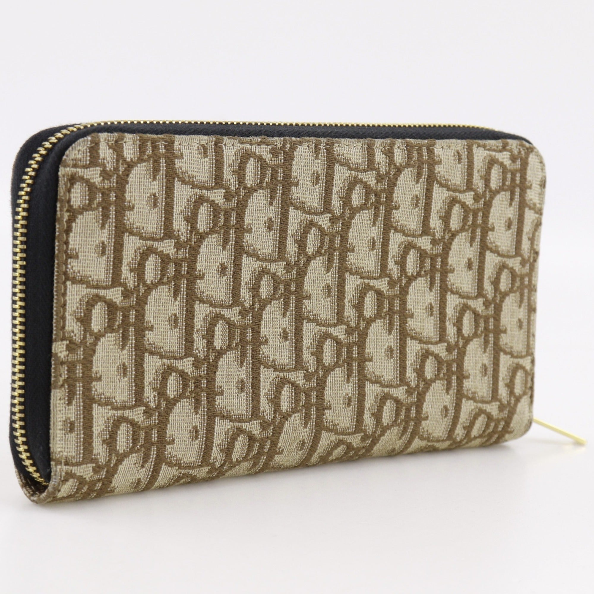 Christian Dior Brown Canvas Coin Purse/Coin Case (Pre-Owned)