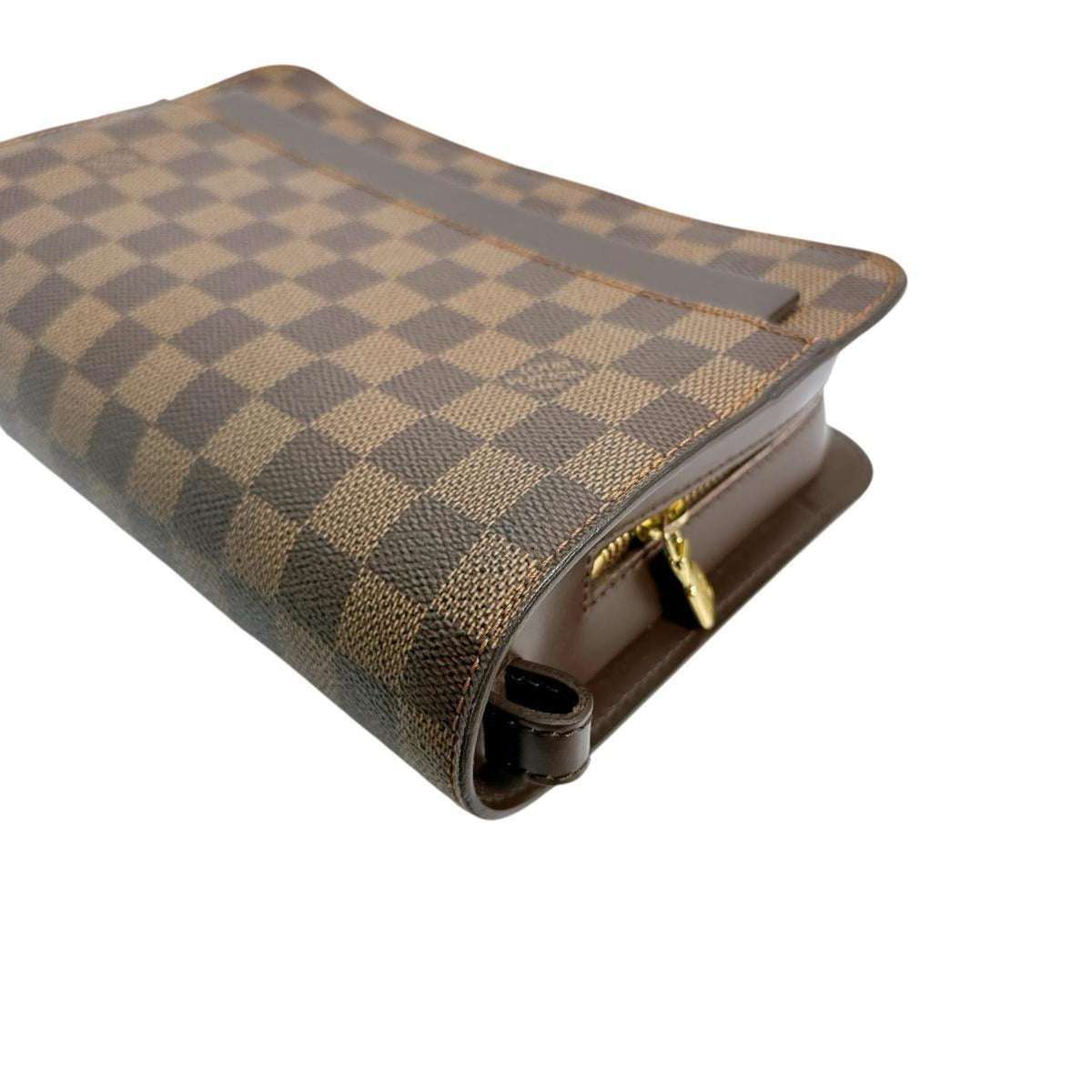 Louis Vuitton Brown Damier Canvas Clutch Bag (Pre-Owned)