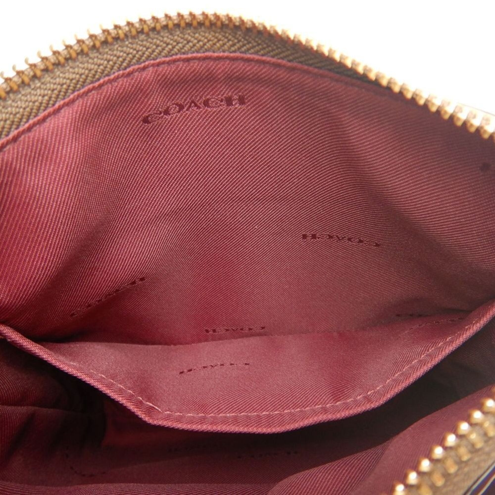 Coach Beige Coated Canvas Shoulder Bag (Pre-Owned)