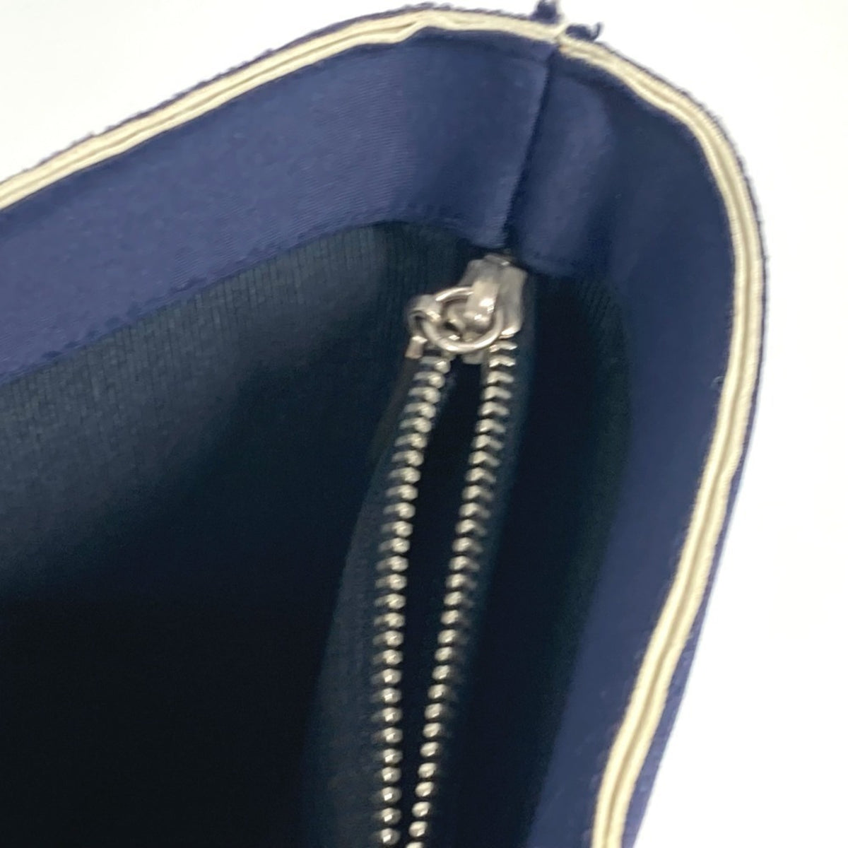 Chanel Navy Polyamide Handbag Tote Bag (Pre-Owned)