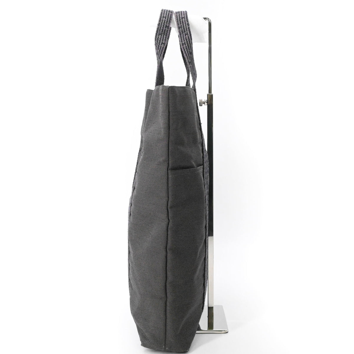Hermes Her Line Gray Canvas Handbag Tote Bag (Pre-Owned)