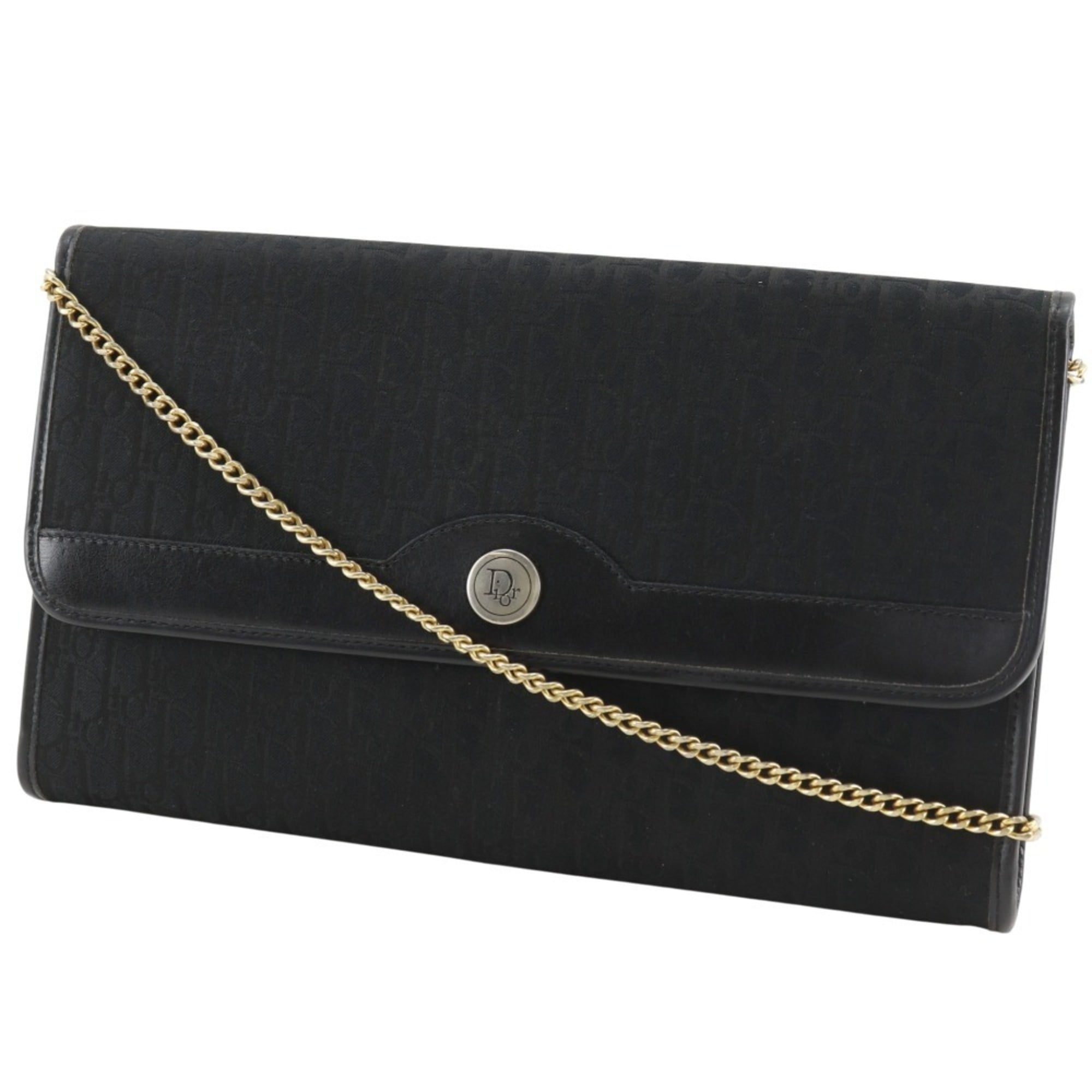 Christian Dior Black Canvas Shoulder Bag (Pre-Owned)