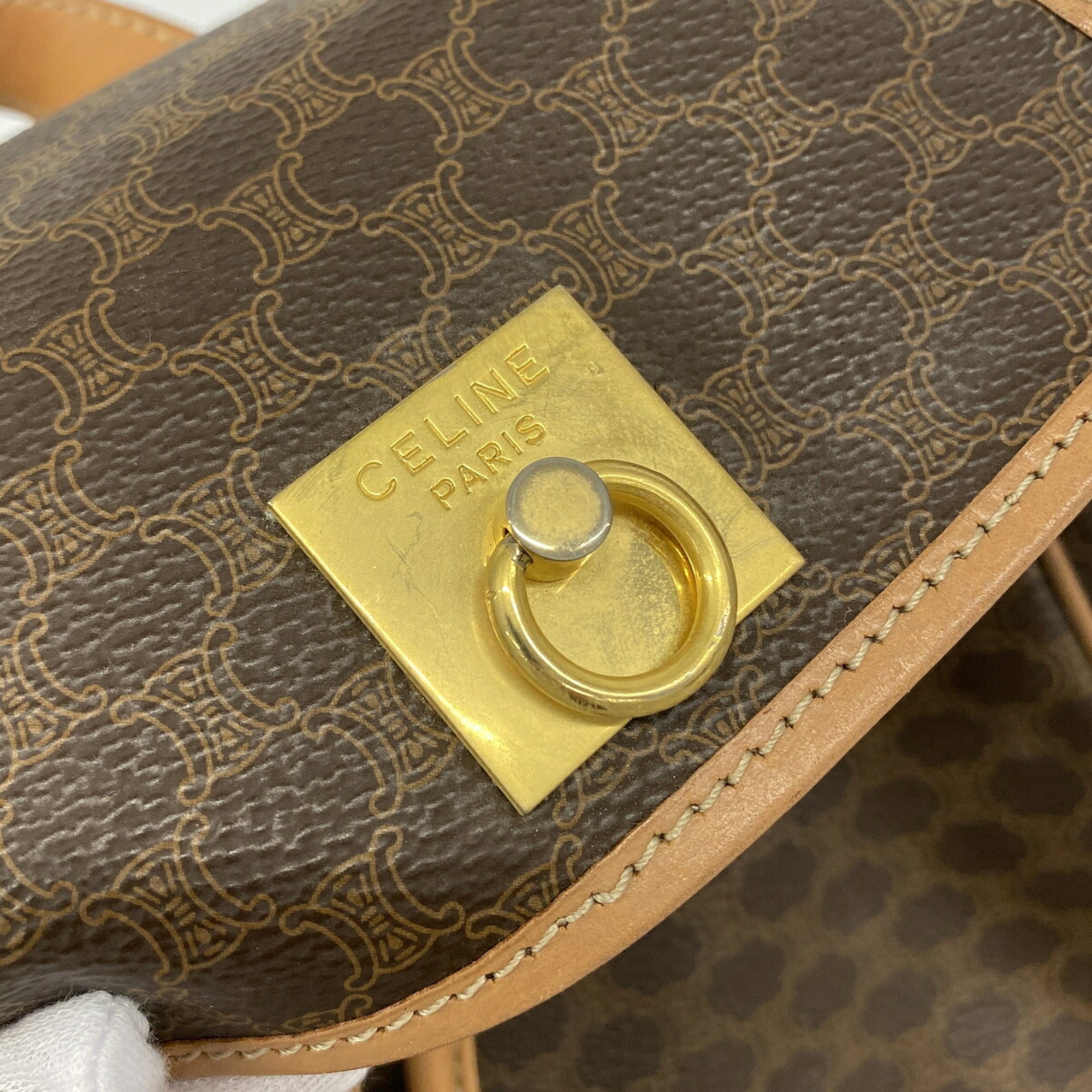Celine Brown Pvc Backpack (Pre-Owned)