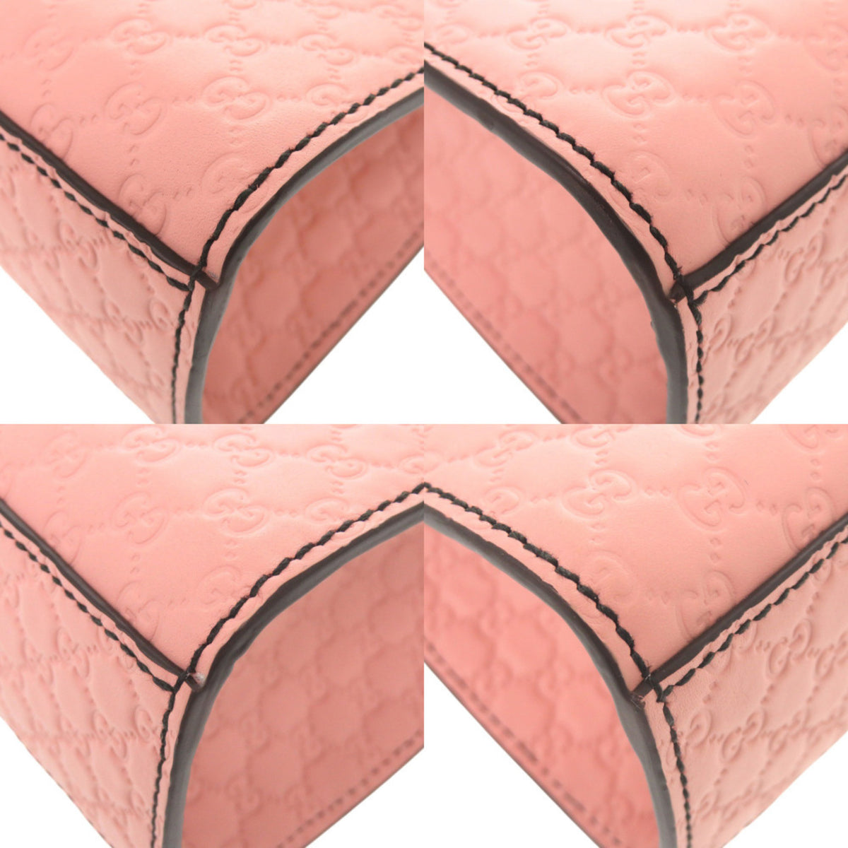 Gucci Pink Leather Shoulder Bag (Pre-Owned)