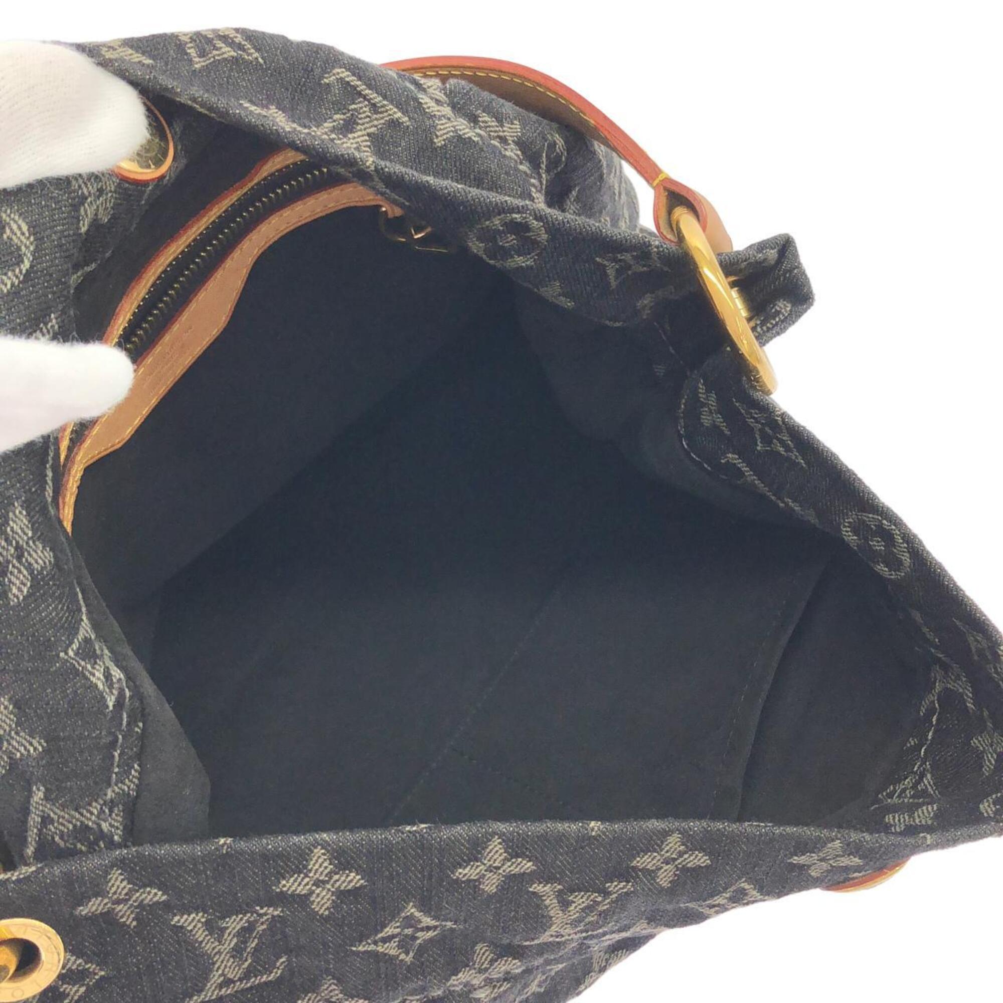 Louis Vuitton Black Monogram Denim Shoulder Bag (Pre-Owned)