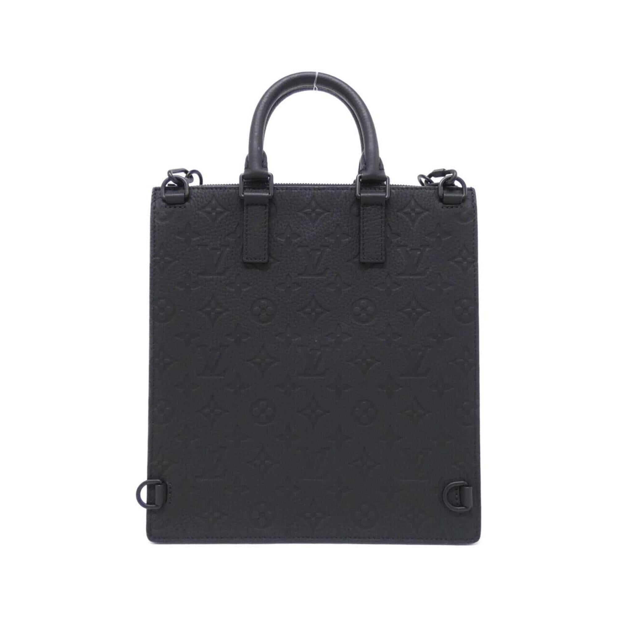 Louis Vuitton Black Leather Handbag (Pre-Owned)