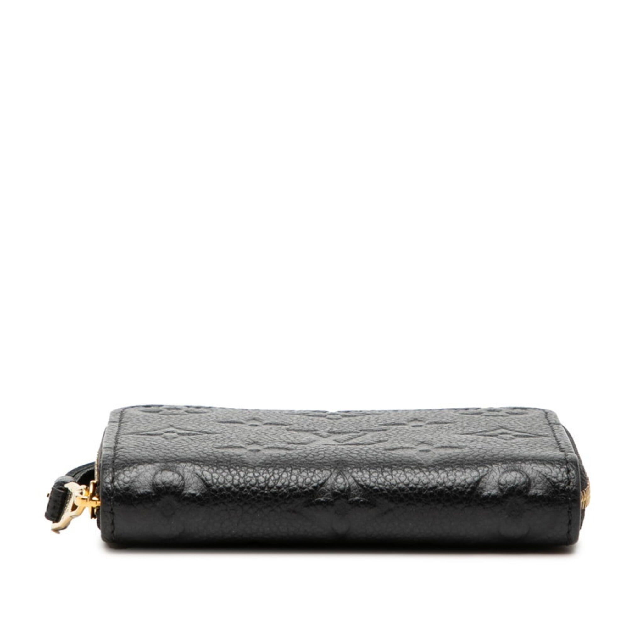 Louis Vuitton Black Noir Leather Coin Purse/Coin Case (Pre-Owned)