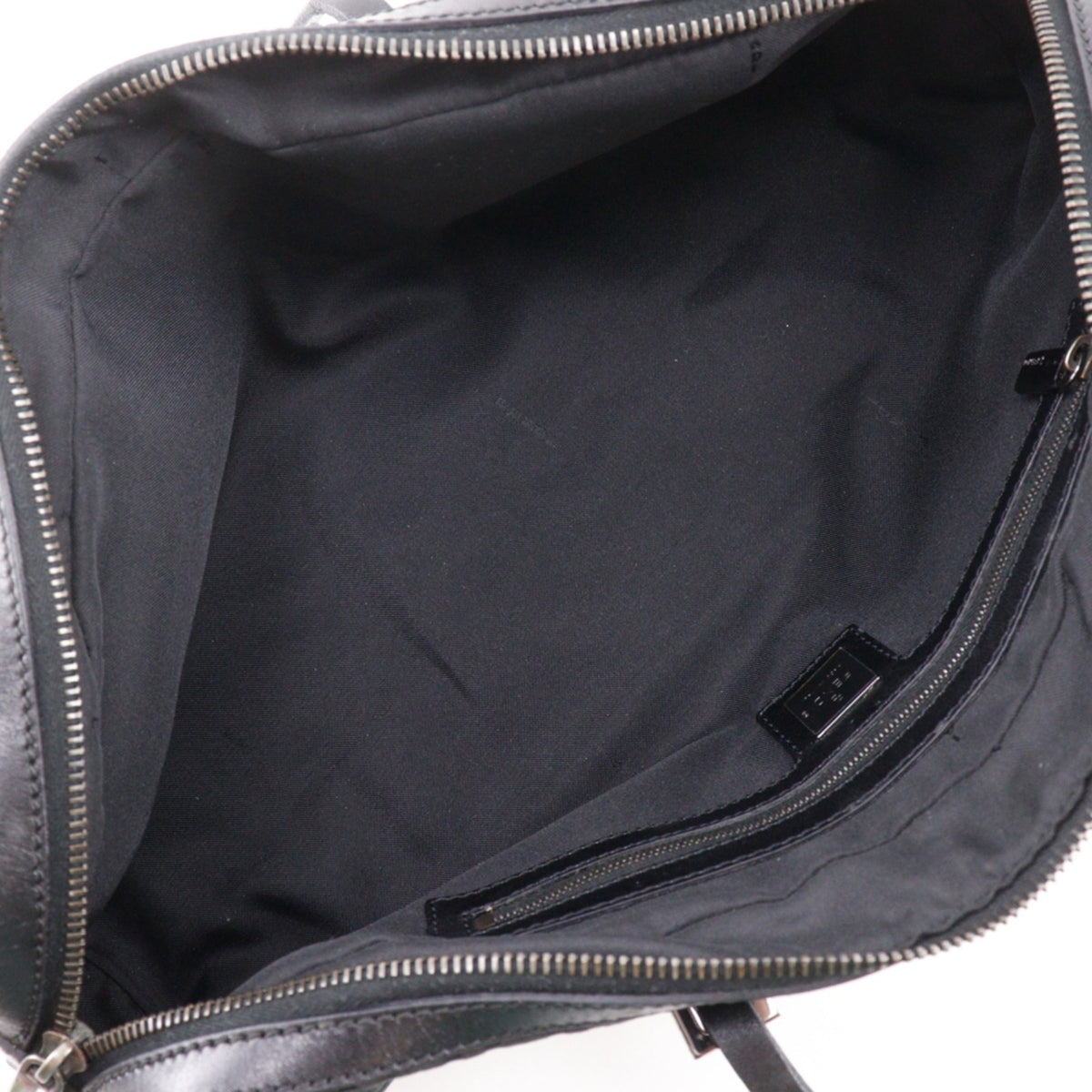 Fendi Zucchino Black Nylon Canvas Tote Bag (Pre-Owned)