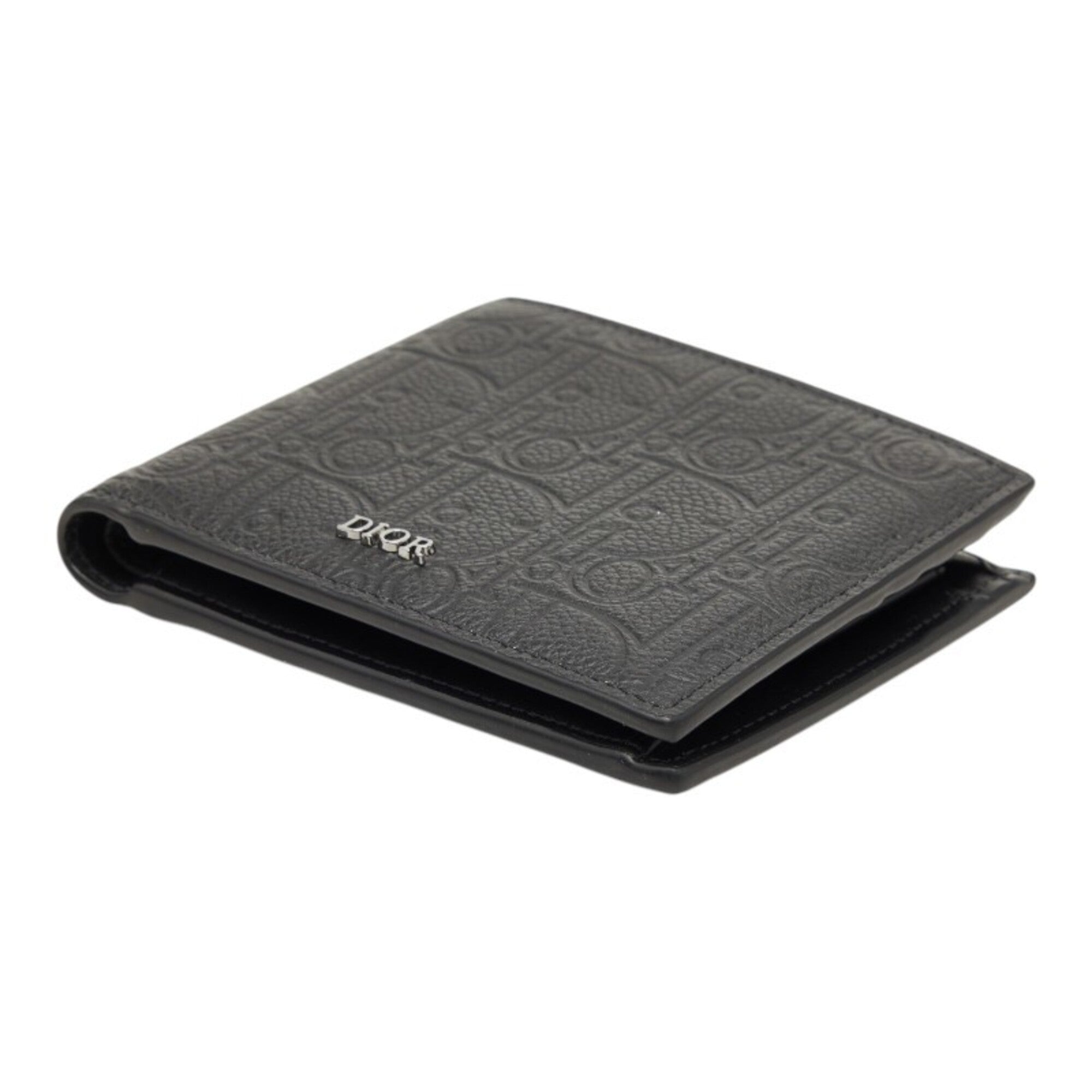 Christian Dior Black Leather Wallet (Bi-Fold) (Pre-Owned)