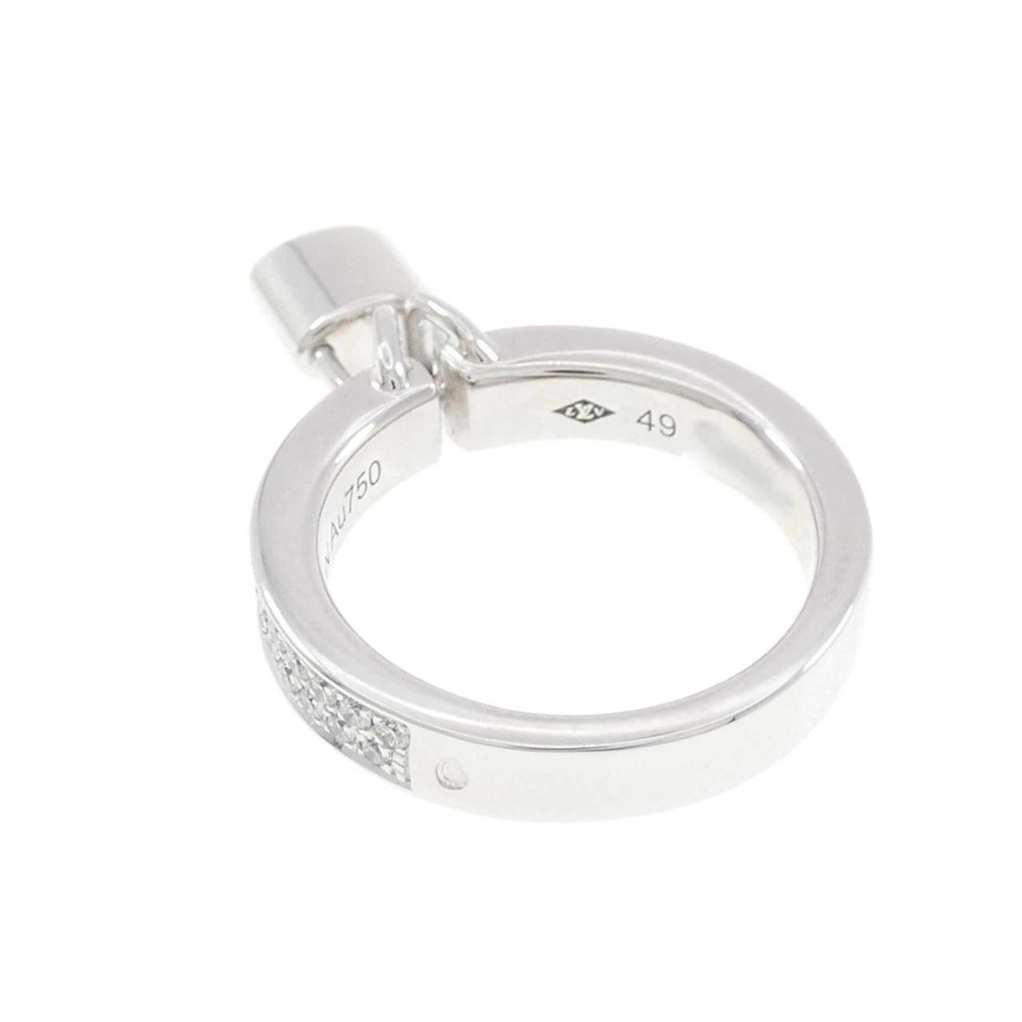 Louis Vuitton White Gold (18K) Band Ring (Pre-Owned)